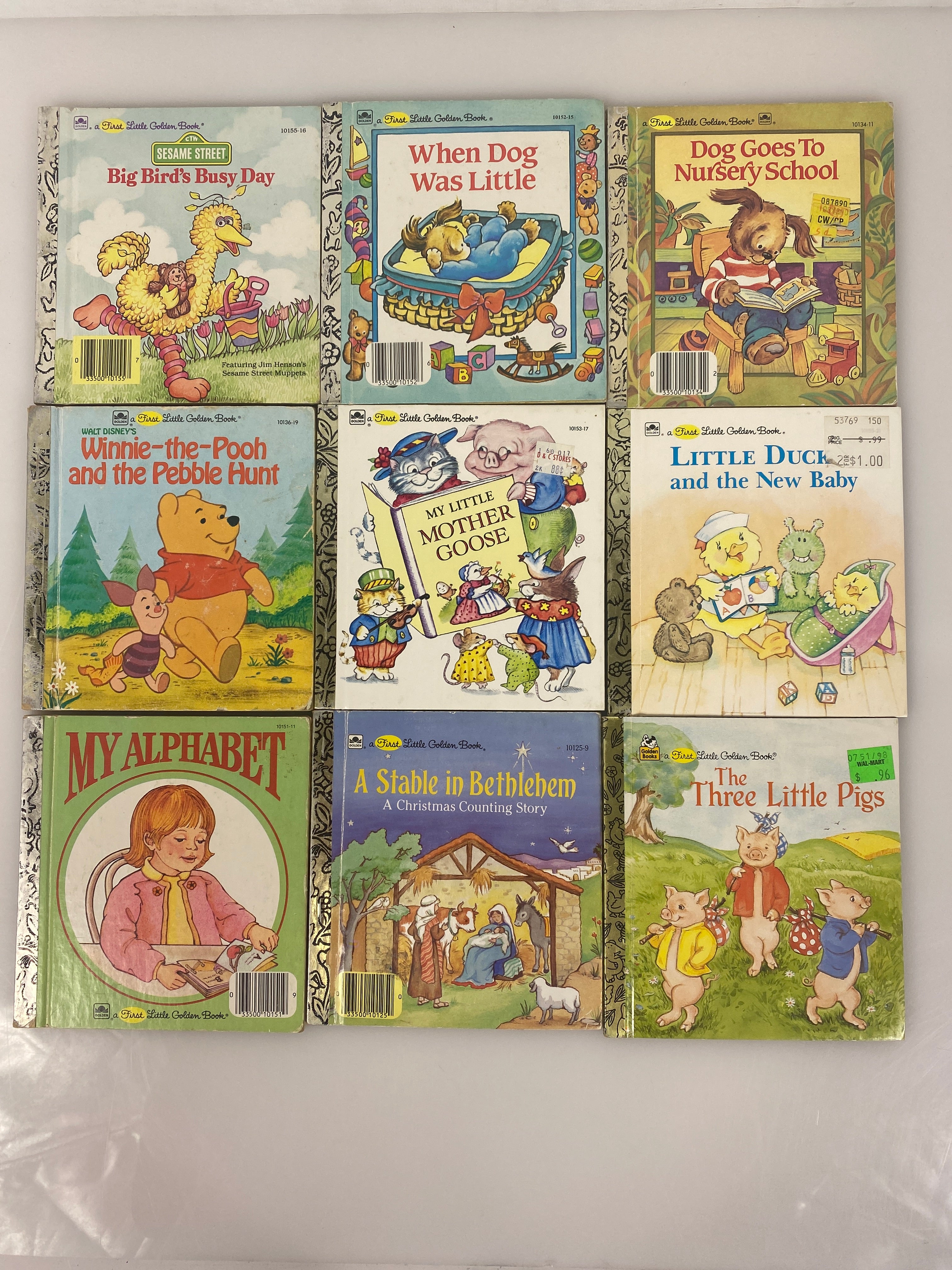 Lot of 9 First Little Golden Books (1981-1989)