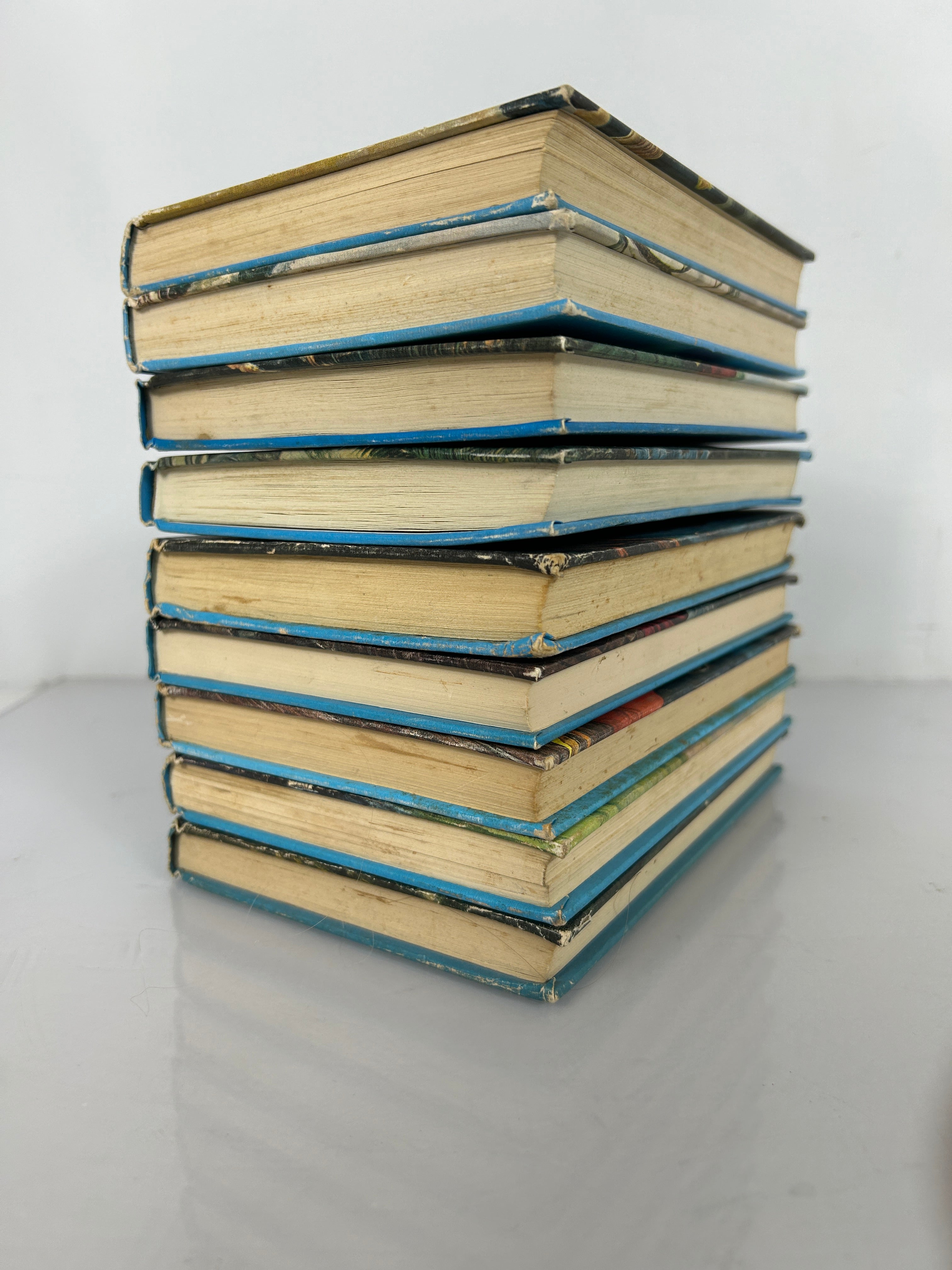 Lot of First 9 Hardy Boys Hardcover Mystery Books 1- 9 Vintage  Matte Cover HC