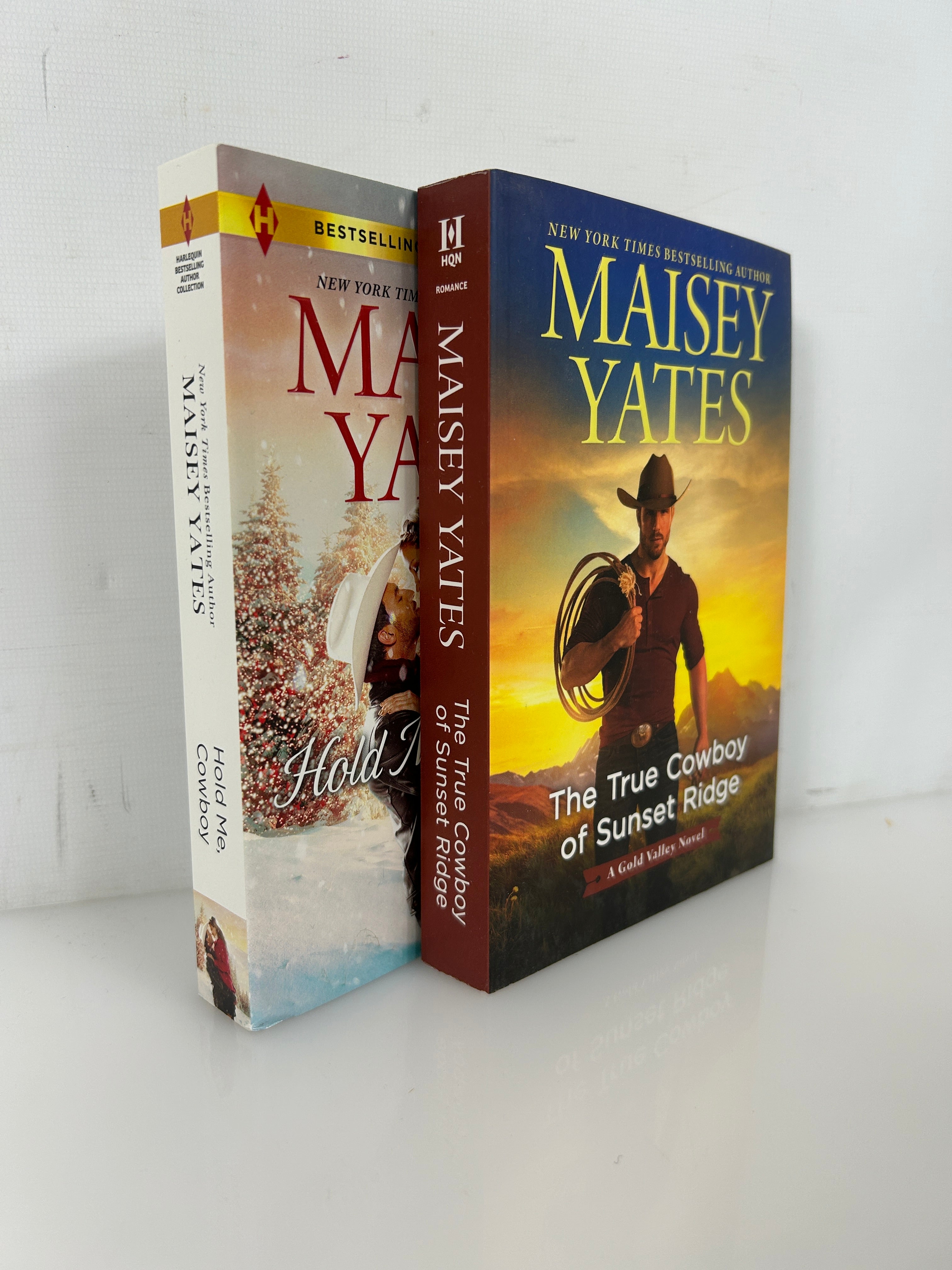 Lot of2 Maisey Yates Hold Me, Cowboy 2-in-1, The True Cowboy of Sunset Ridge SC