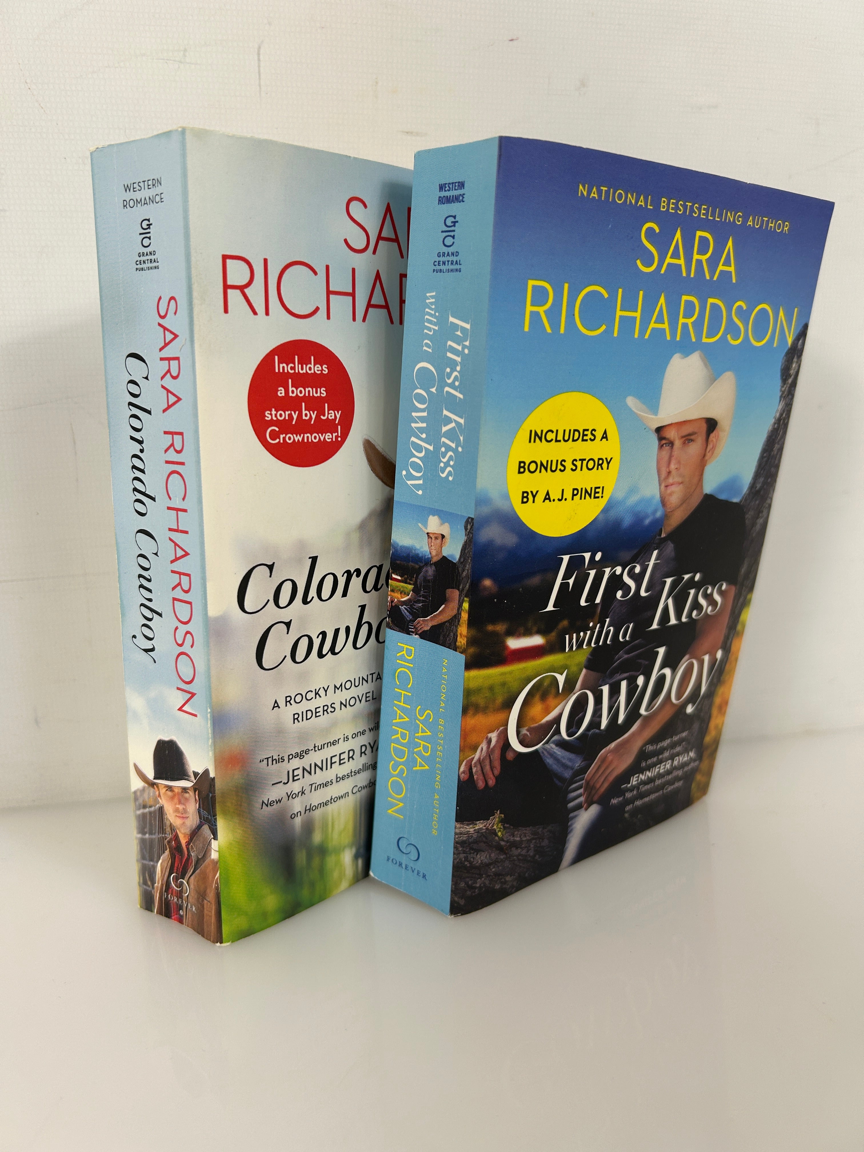 Lot of2 Sara Richardson  First Kiss with a Cowboy/Colorado Cowboy SC