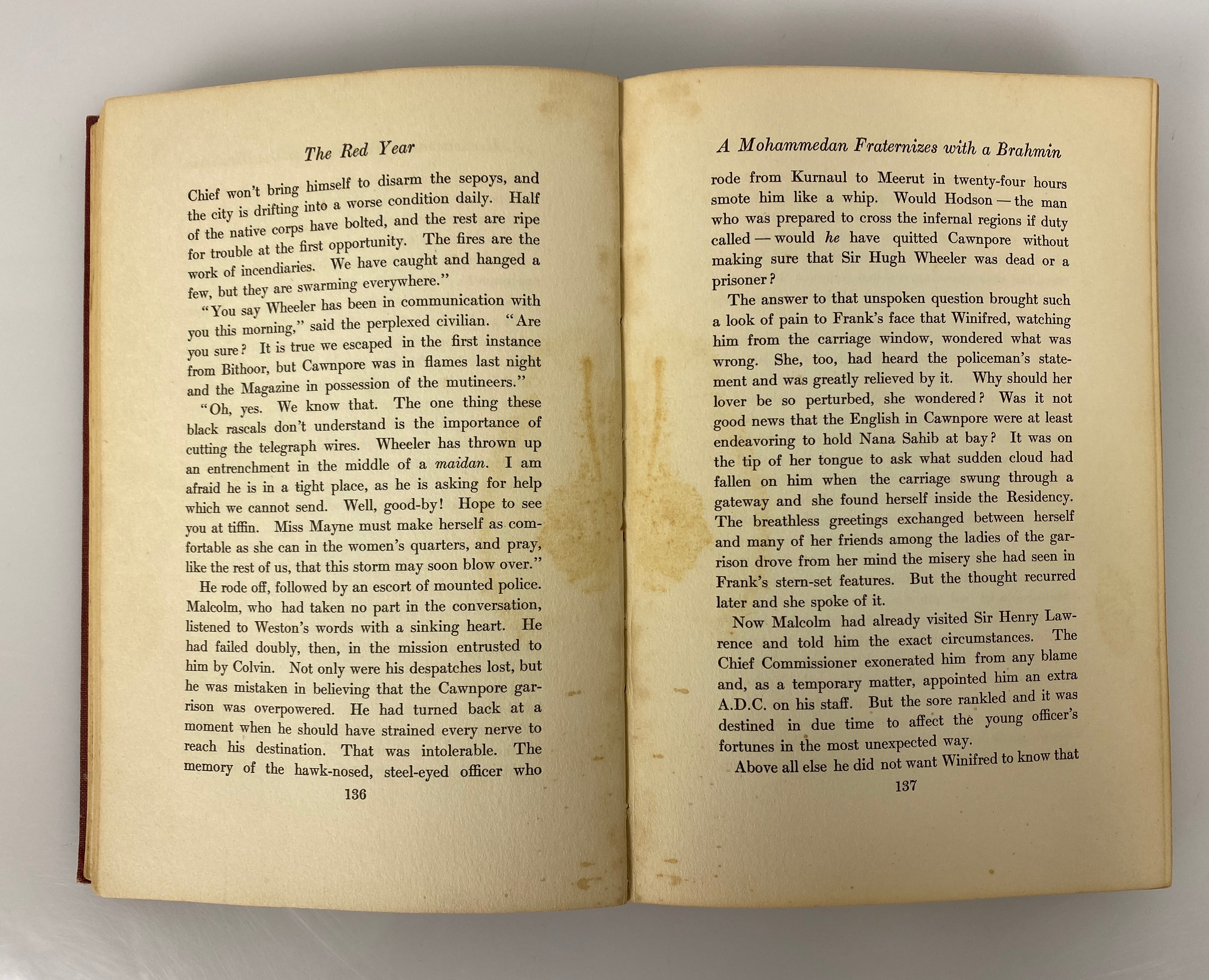 Louis Tracy's The Red Year: The Indian Mutiny 1907 Antique HC