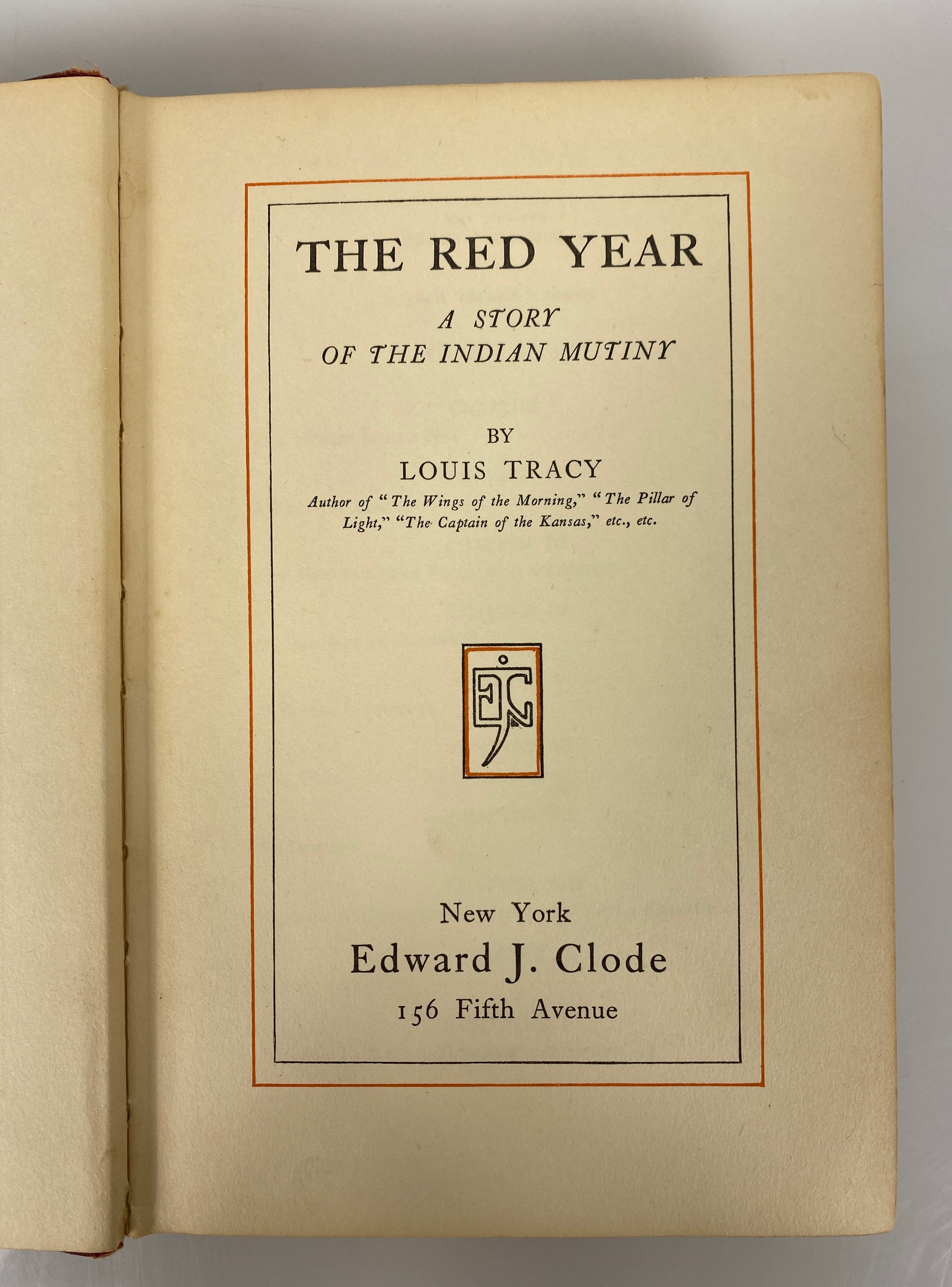 Louis Tracy's The Red Year: The Indian Mutiny 1907 Antique HC