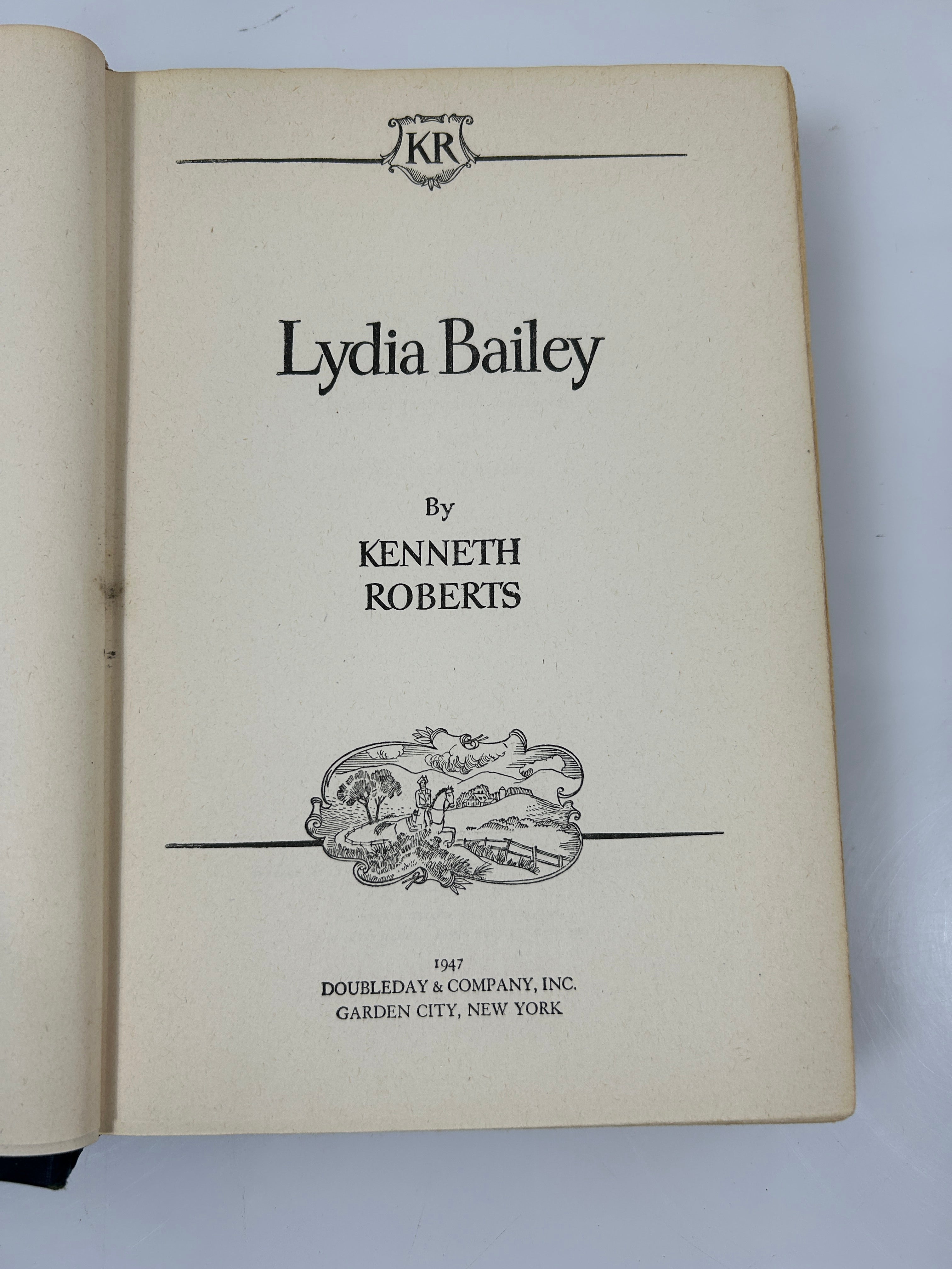 Lydia Bailey by Kenneth Roberts Doubleday 1947 BCE HCDJ