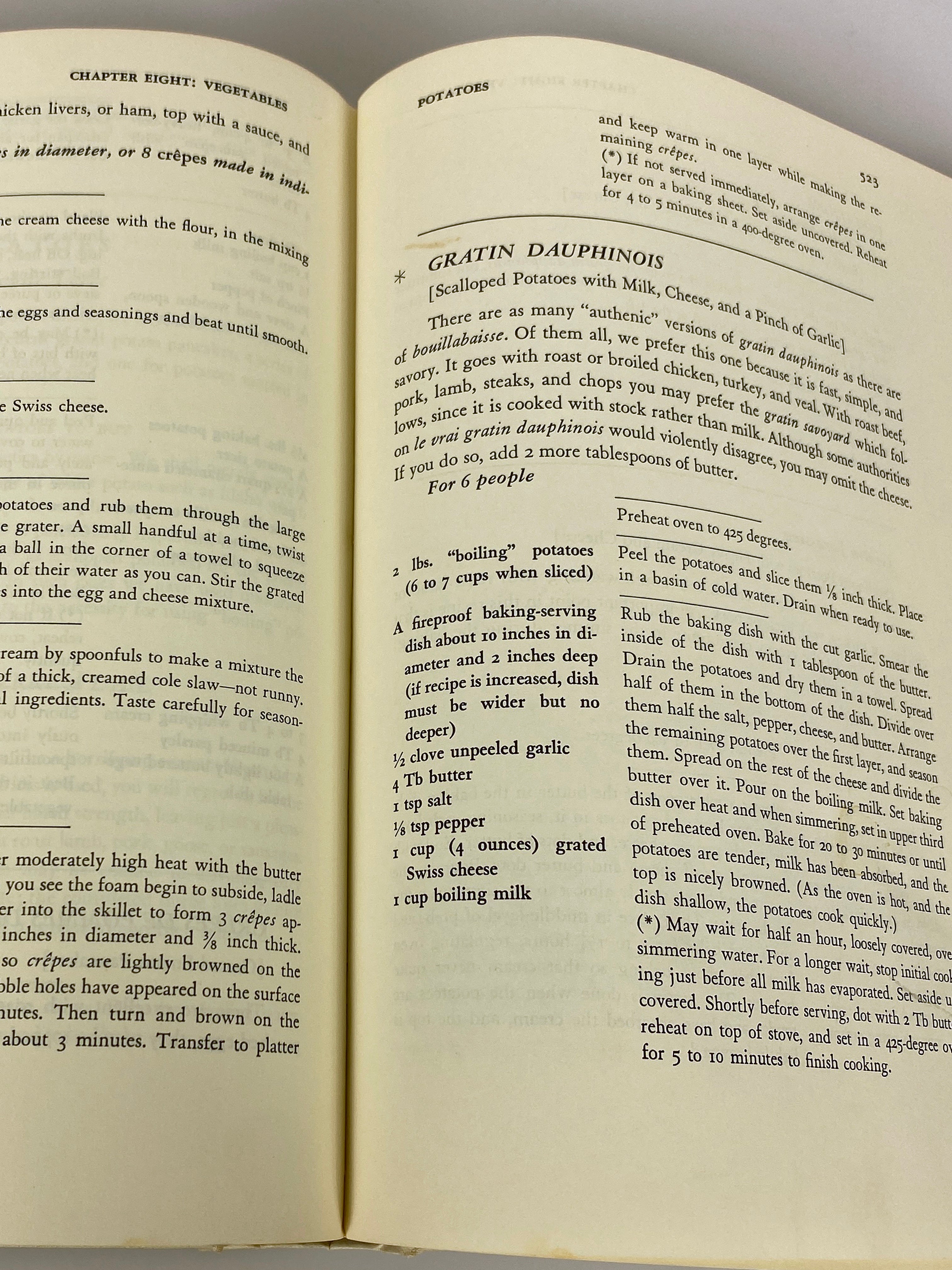 Mastering the Art of French Cooking Vol 1 by Julia Child 1970 19th Print HC