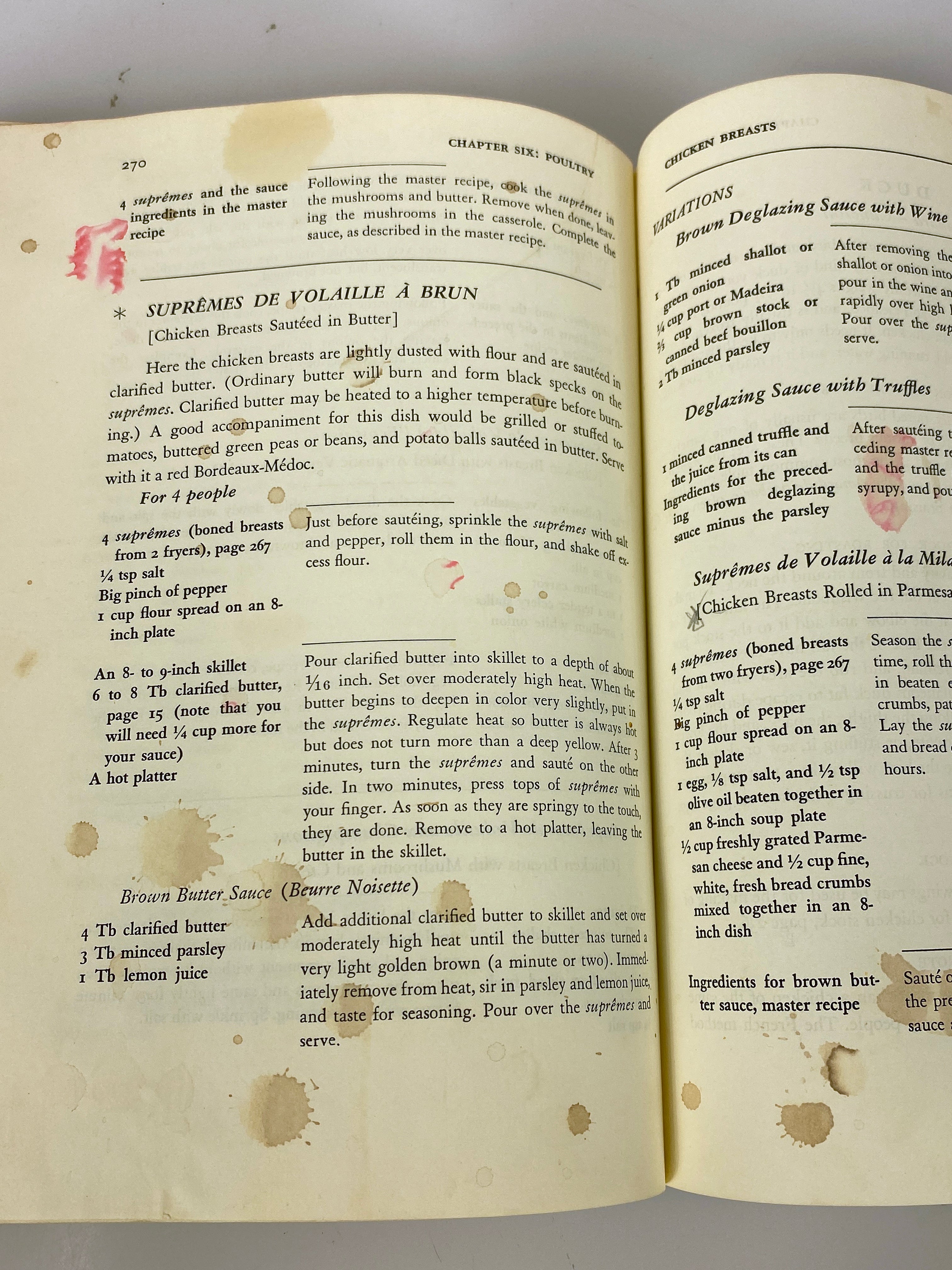 Mastering the Art of French Cooking Vol 1 by Julia Child 1970 19th Print HC