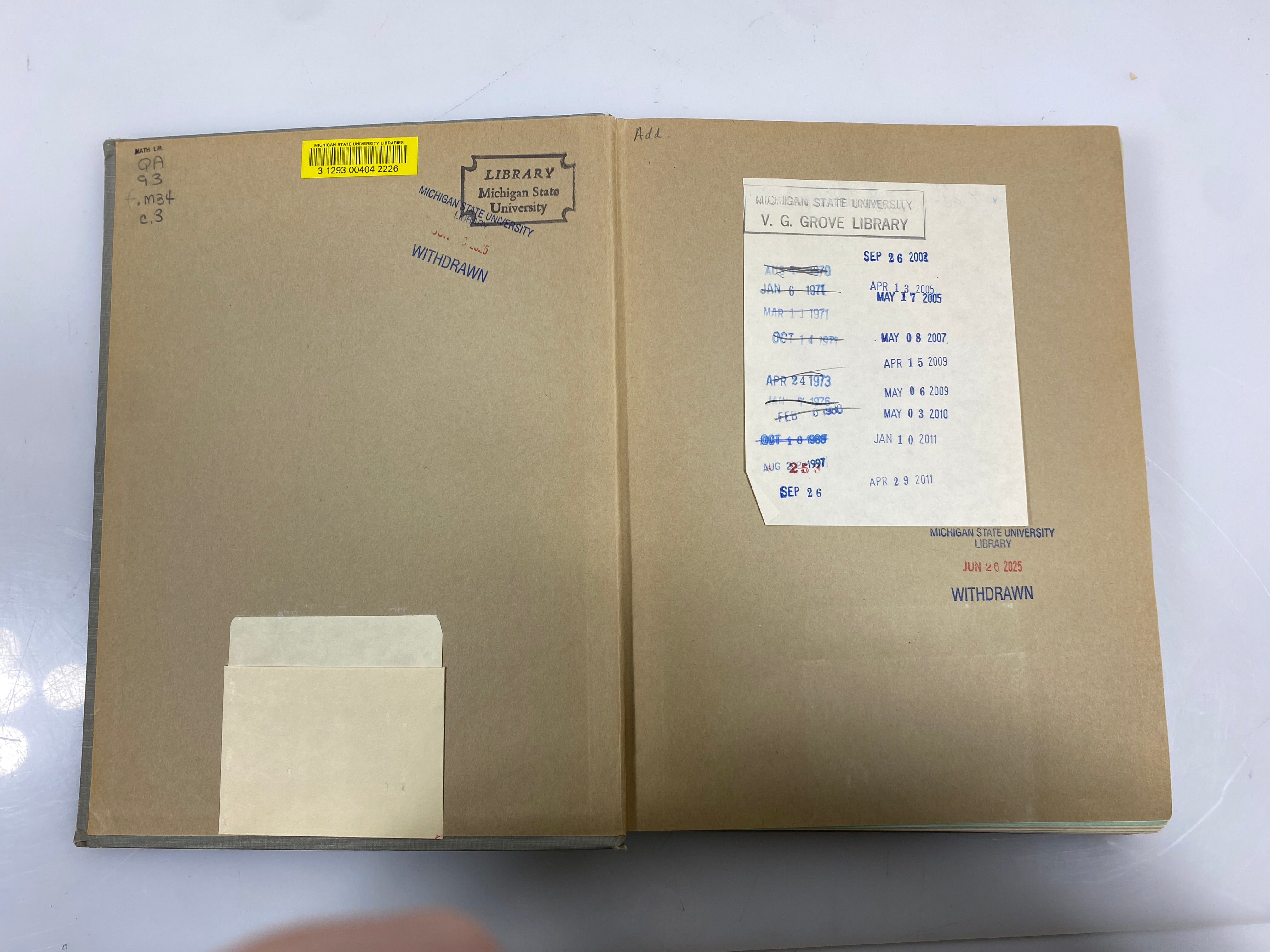 Mathematics in the Modern World Scientific American 1968 Ex-Library HC