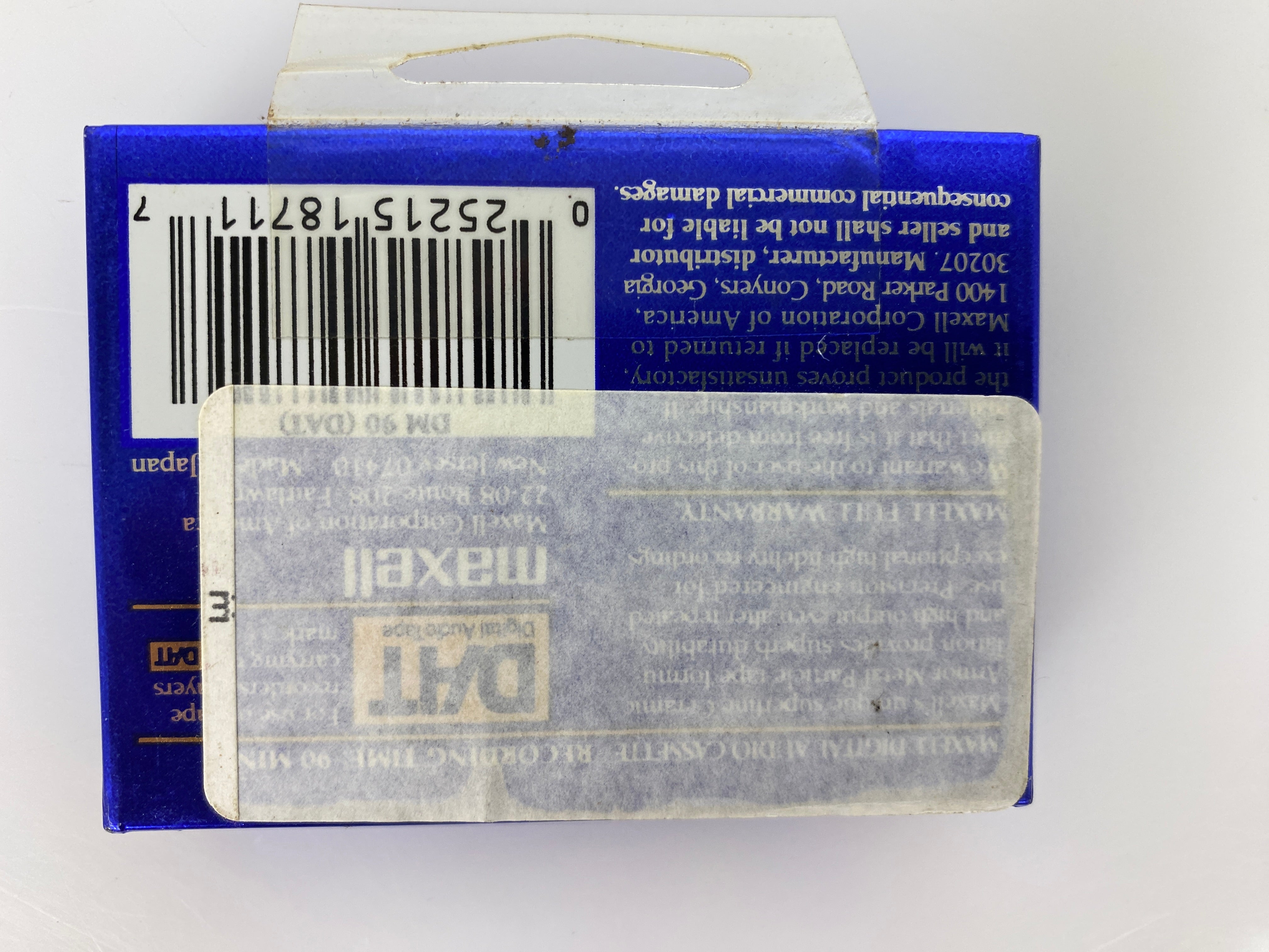 Maxell DM90 Digital Audio Tape *New*