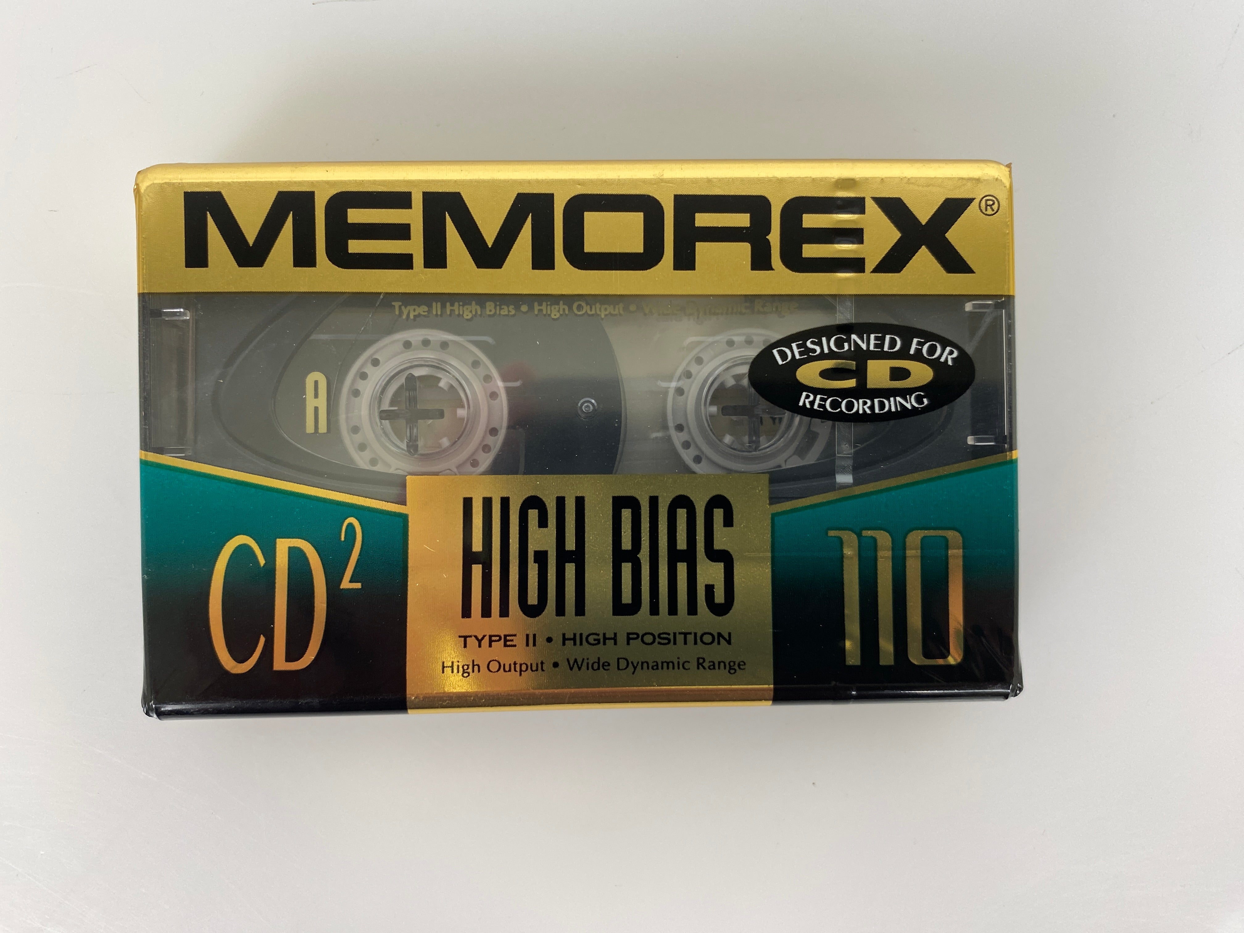 Memorex CD2 Type II 110 Minute Audio Cassette Tape *New*