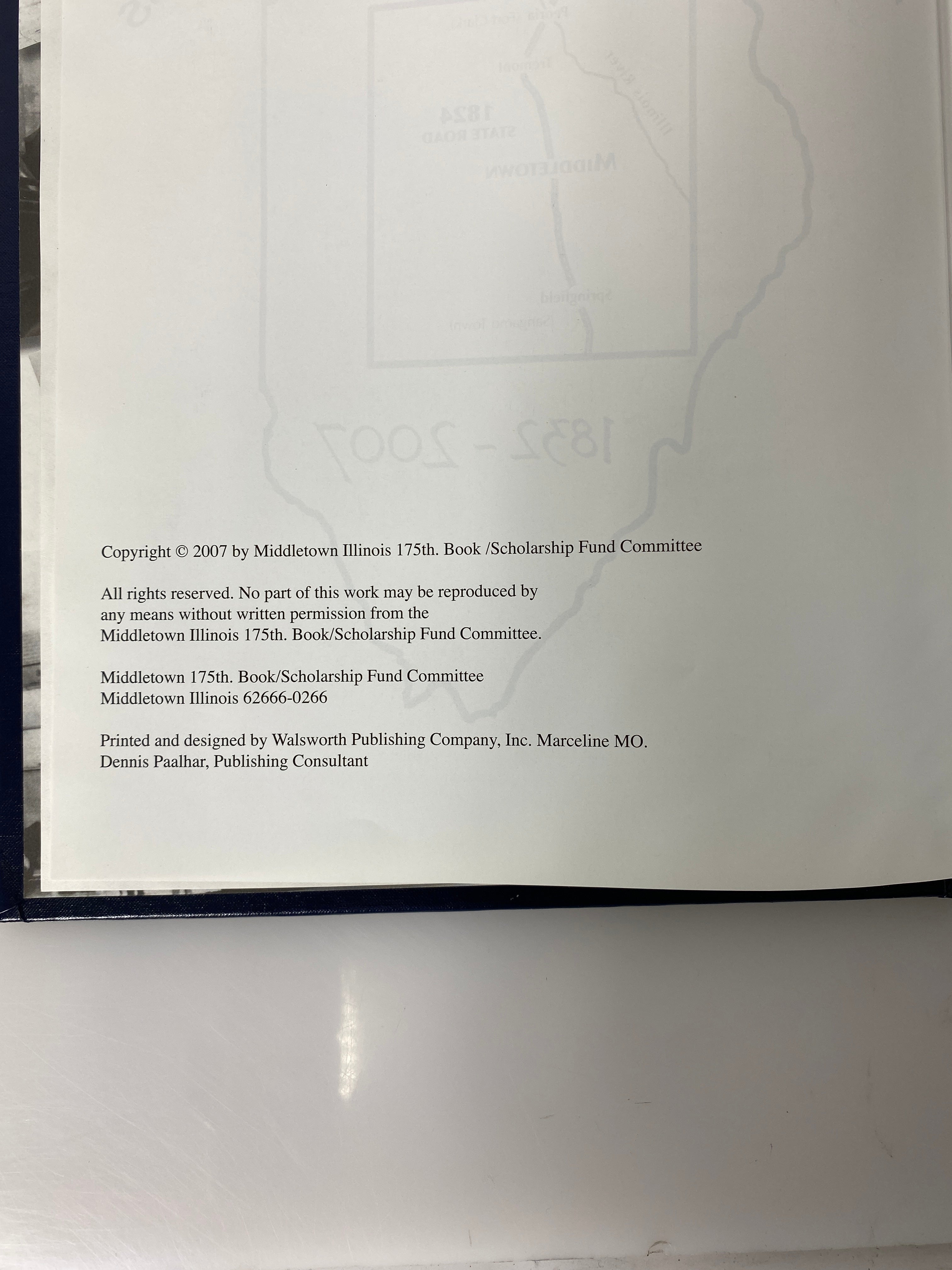 Memories of Middletown Illinois 1832-2007 175th Celebration HC