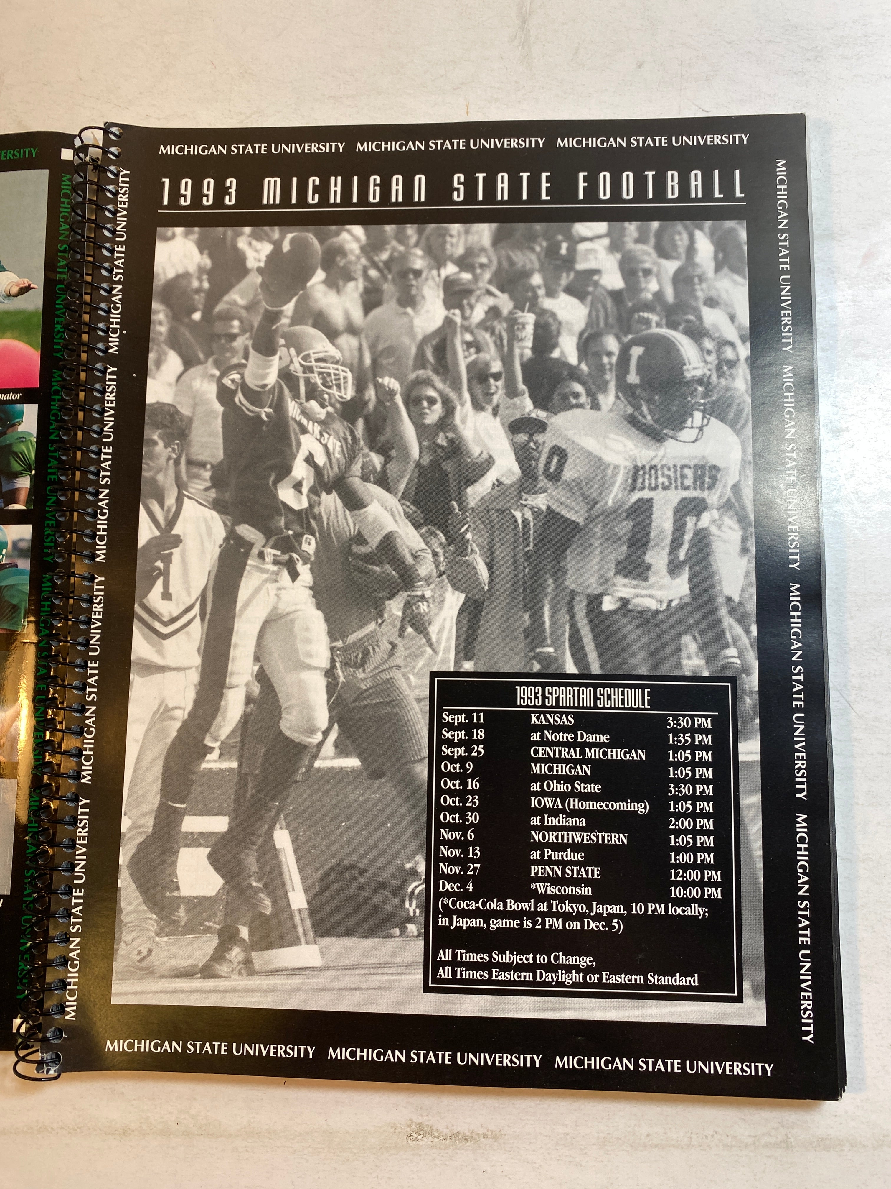 Michigan State Football Media Guide 1993