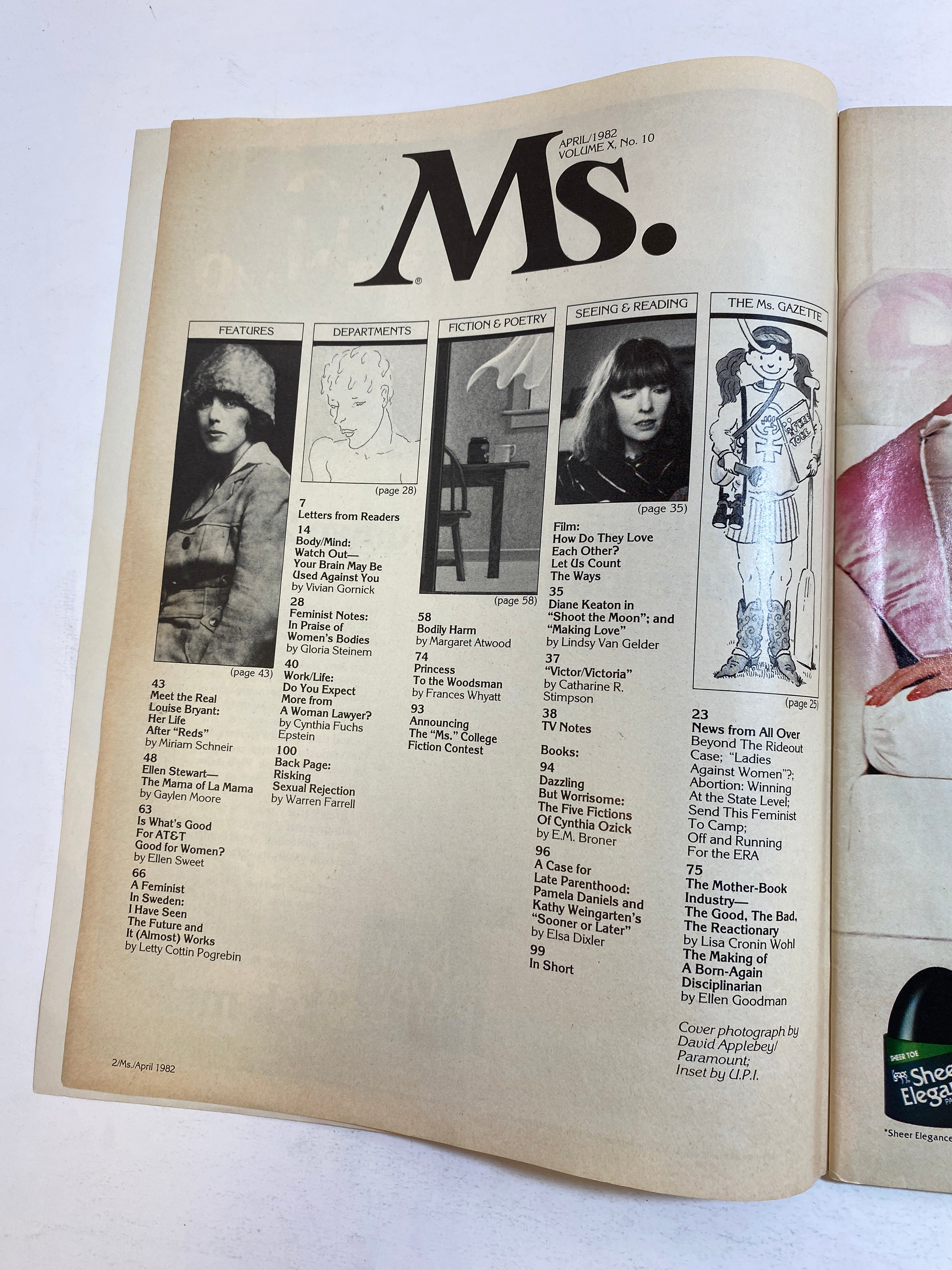 Ms. Magazine Vintage April 1982 Diane Keaton