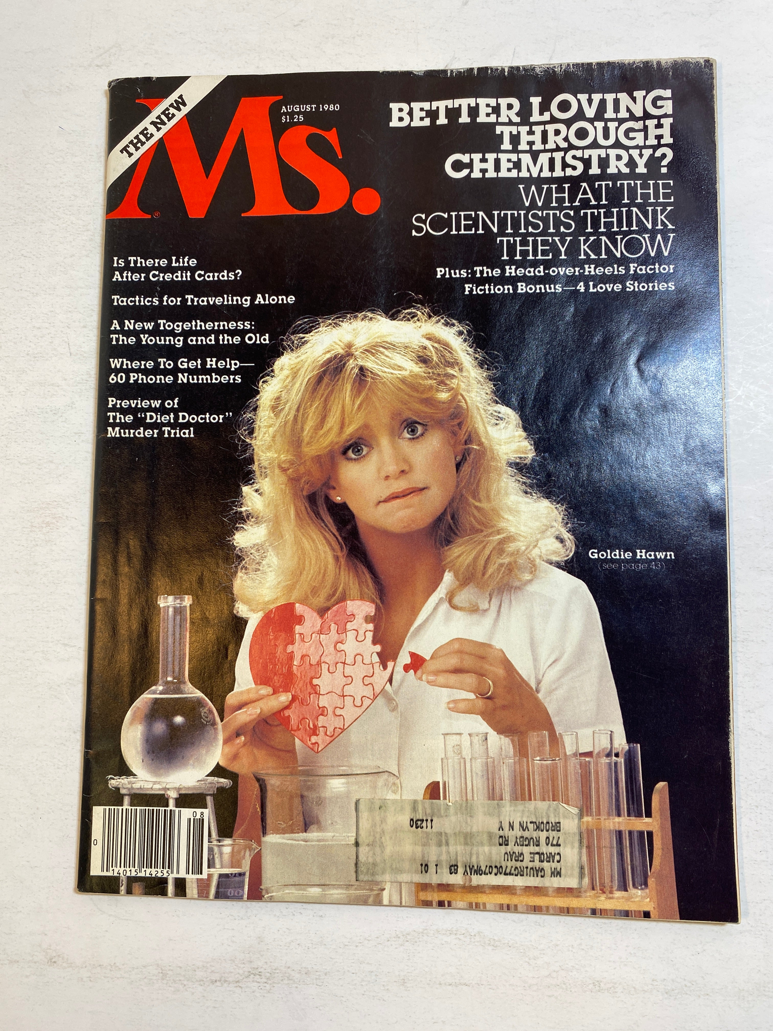 Ms. Magazine Vintage August 1980 Goldie Hawn