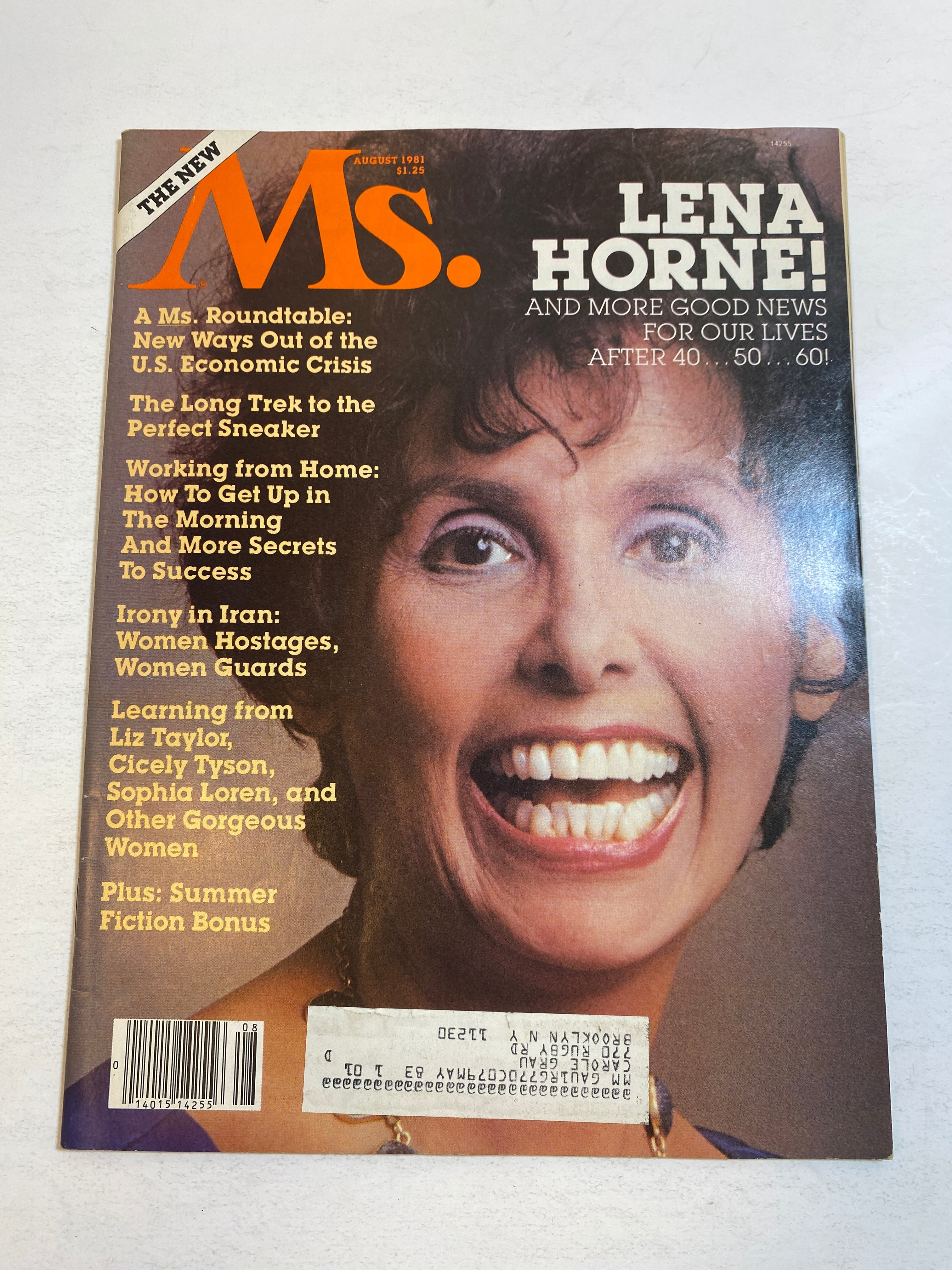 Ms. Magazine Vintage August 1981 Lena Horne