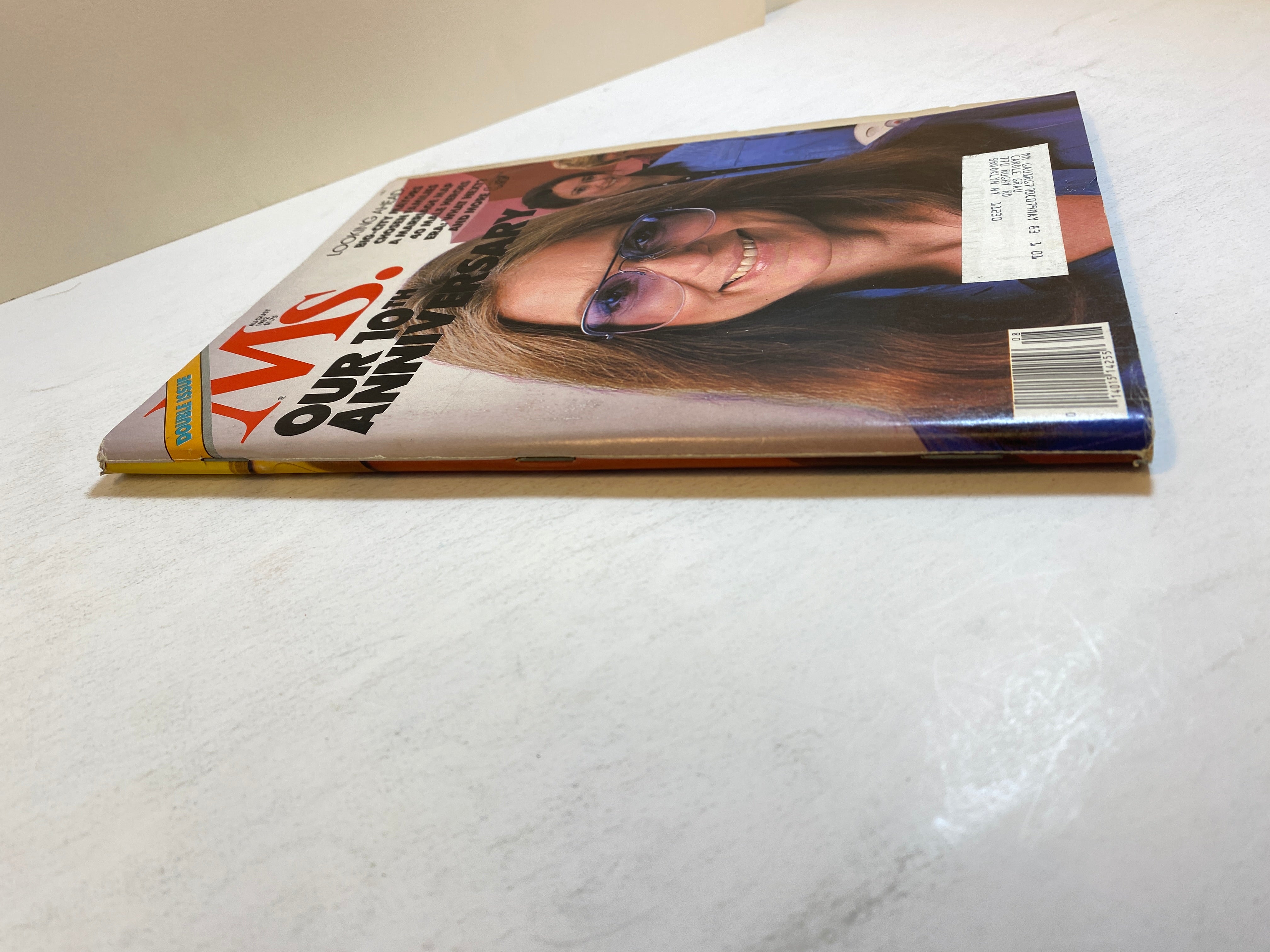 Ms. Magazine Vintage August 1982 Gloria Steinem Double Anniversary Issue