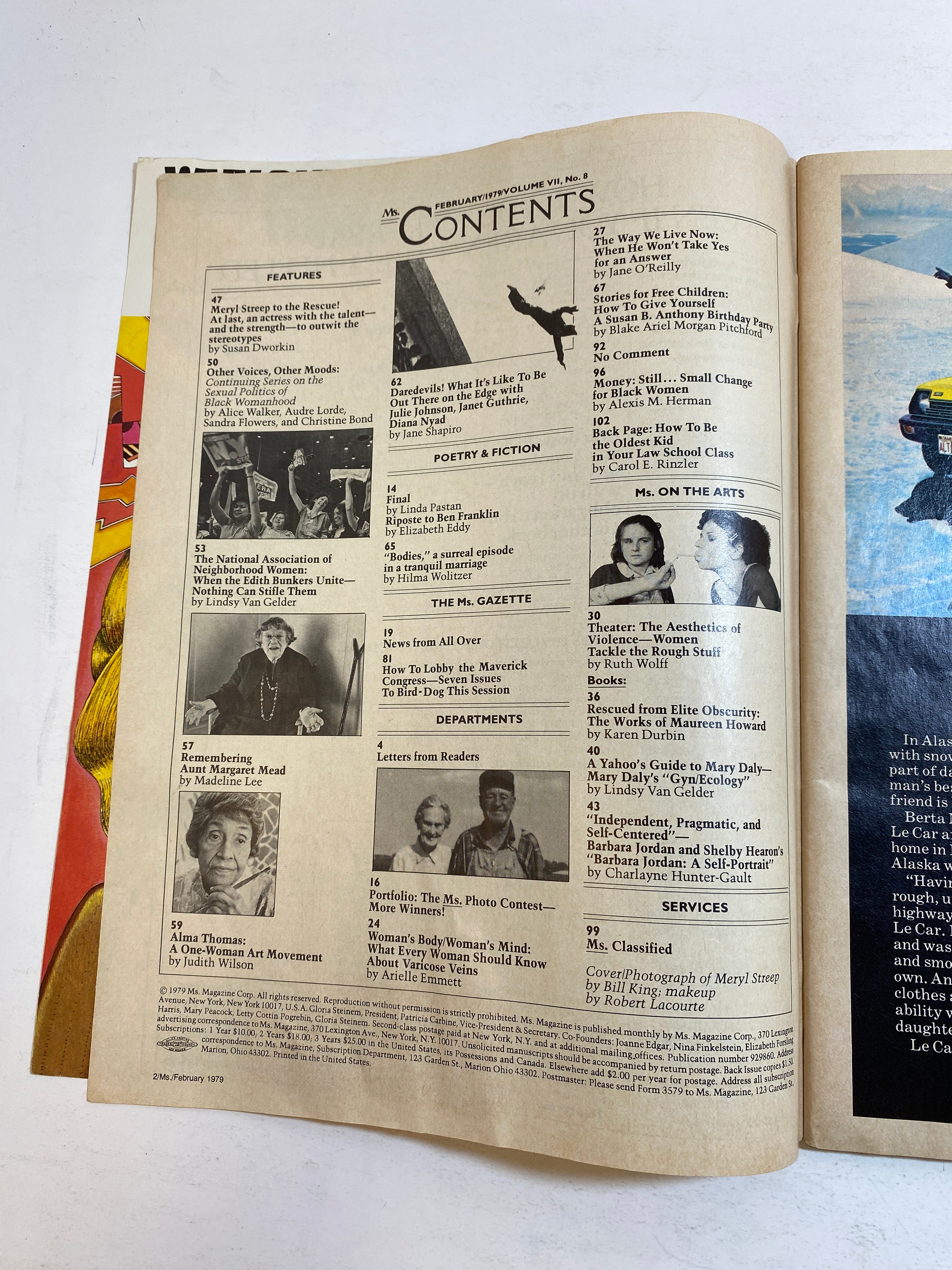 Ms. Magazine Vintage February 1979 Meryl Streep