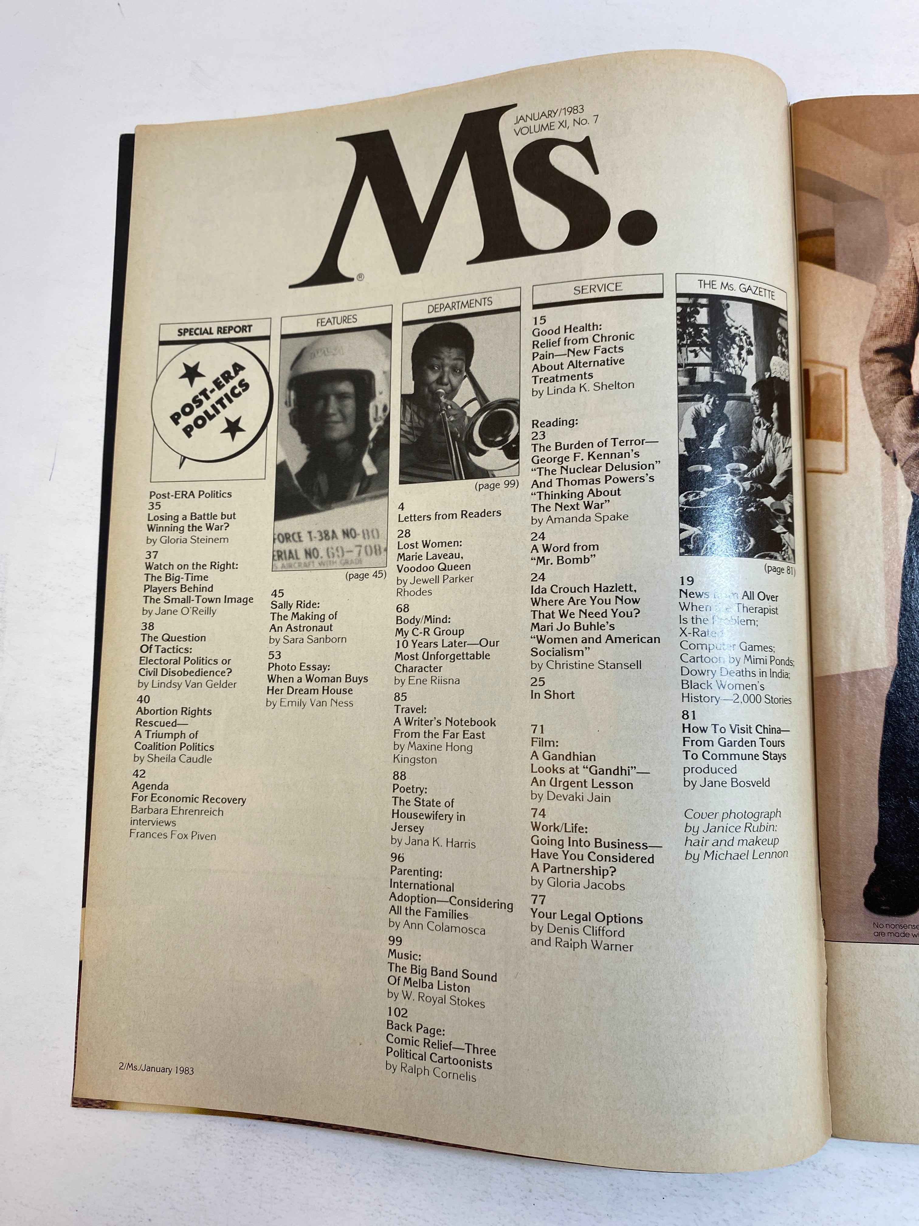 Ms. Magazine Vintage January 1983 Sally Ride