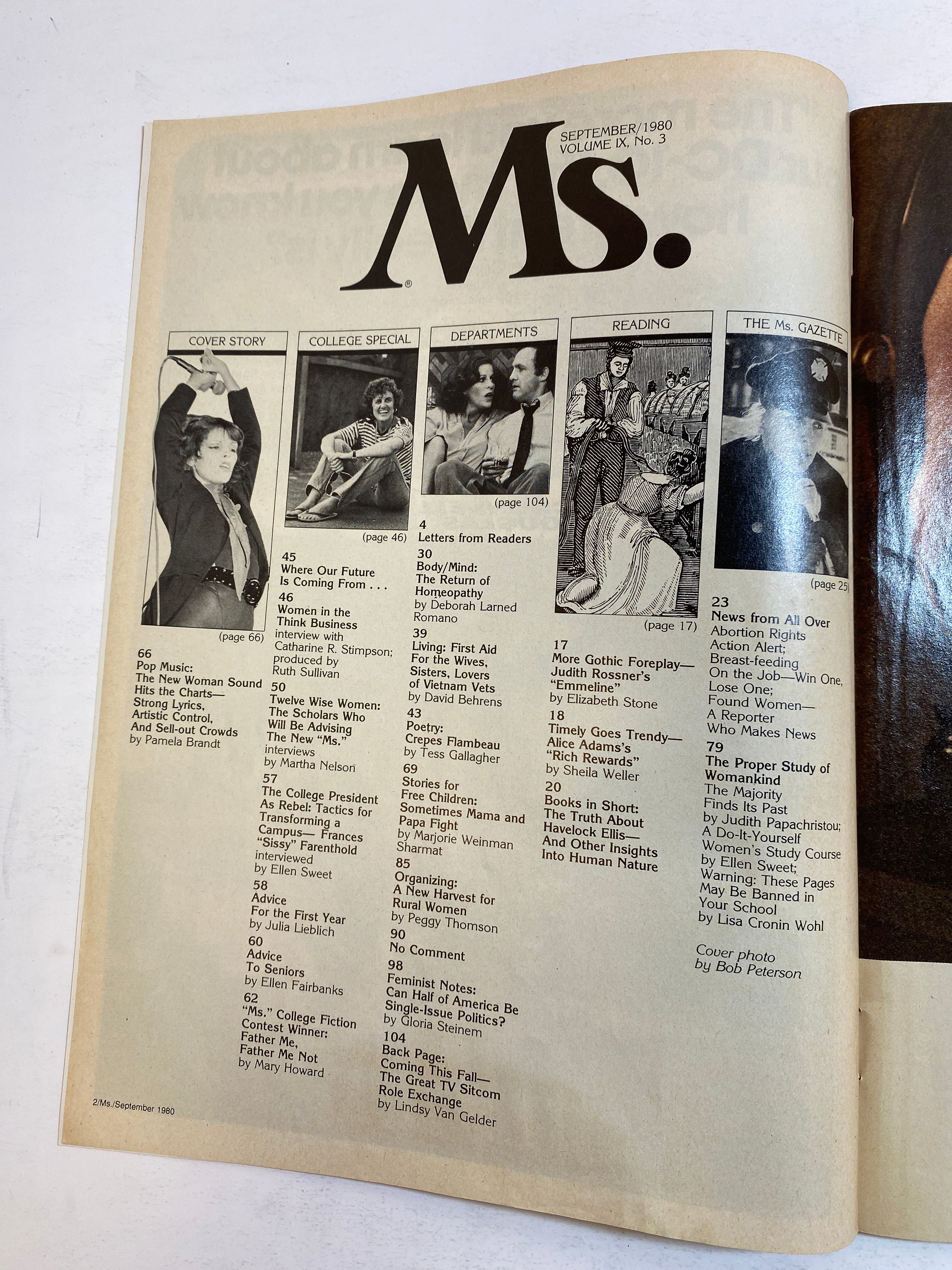 Ms. Magazine Vintage September 1980 College Issue Heart