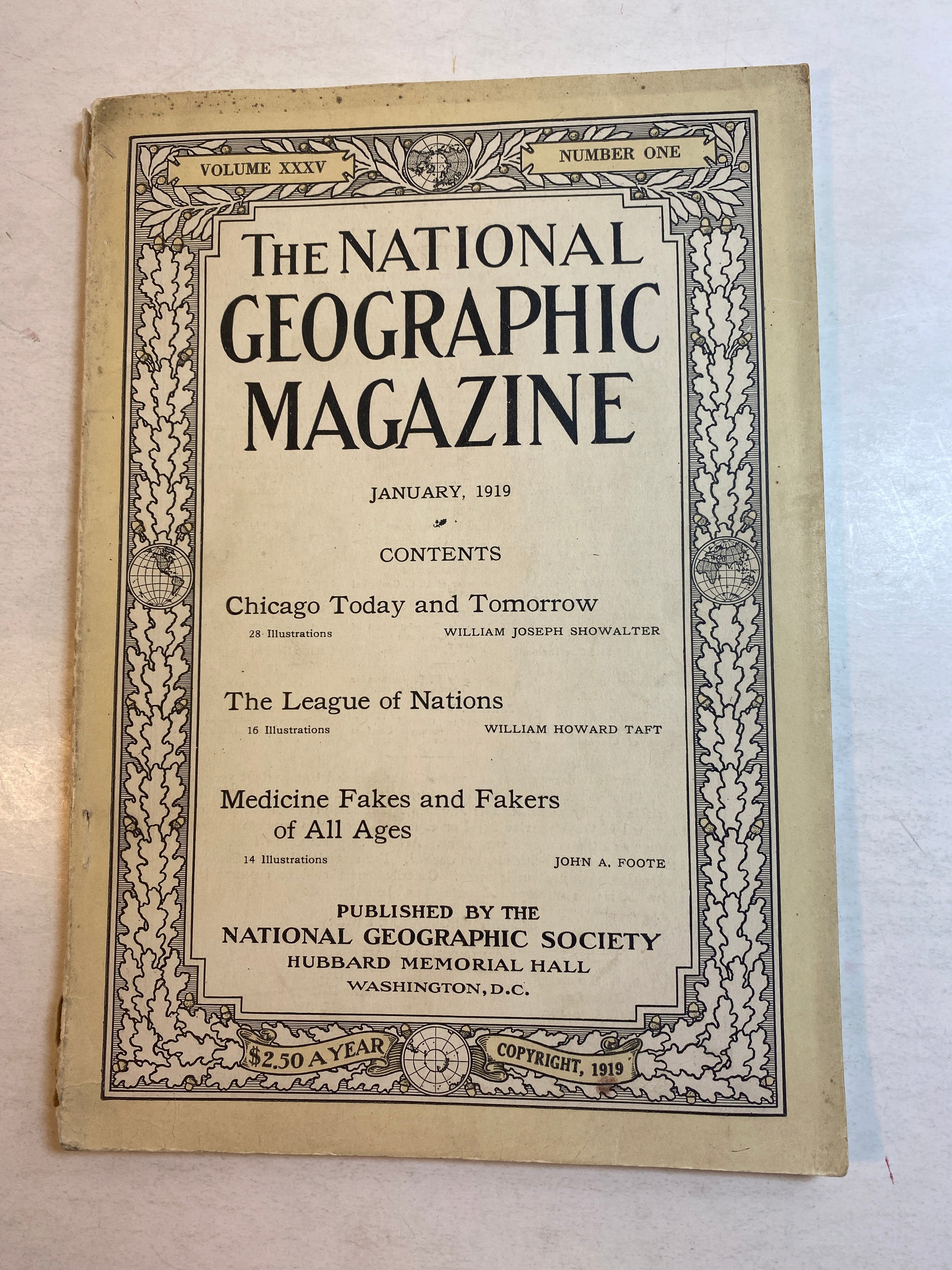 National Geographic Volume 35 Number 1 January 1919 Chicago