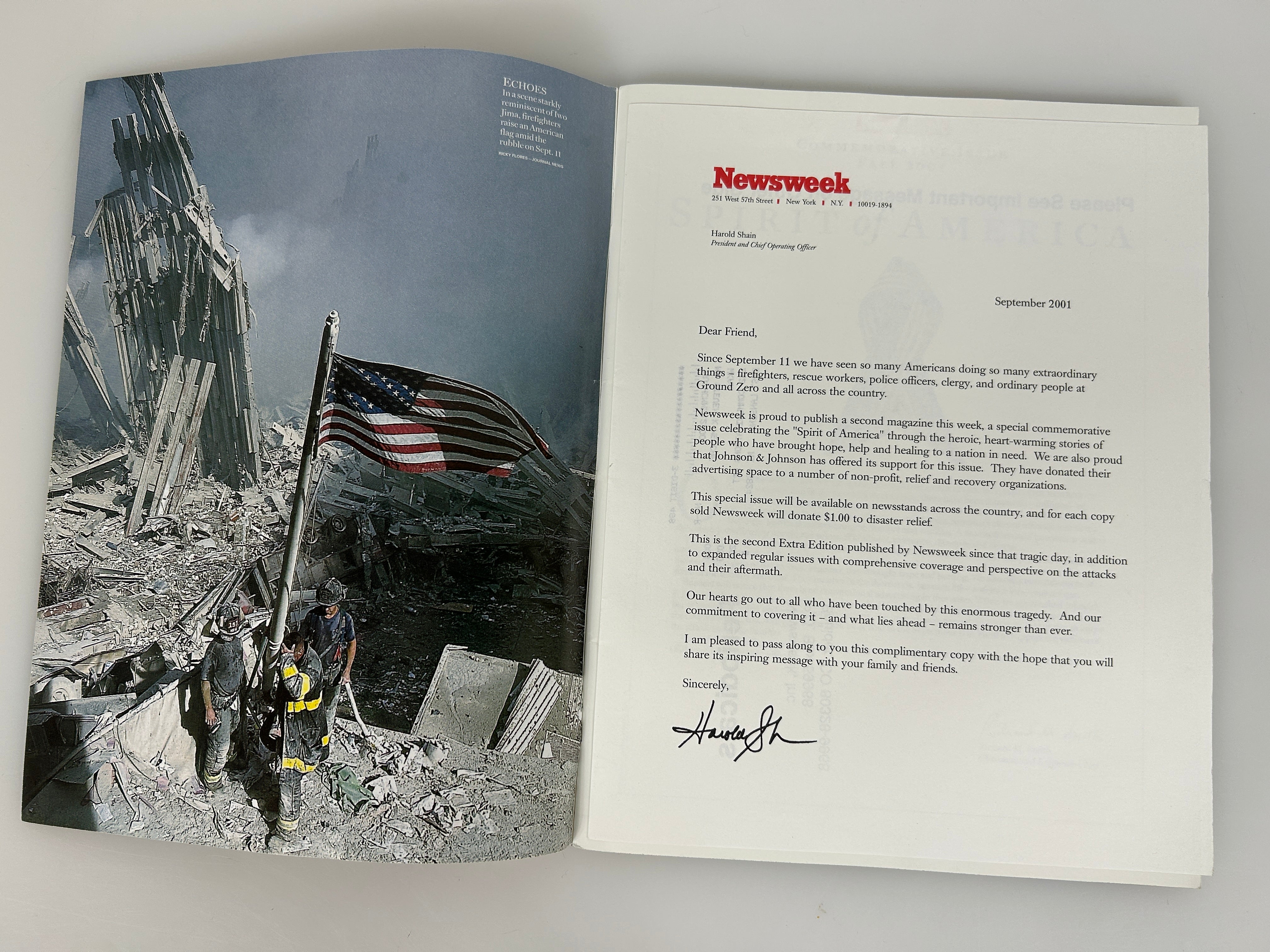 Newsweek Commemorative Issue The Spirit of America Fall 2001