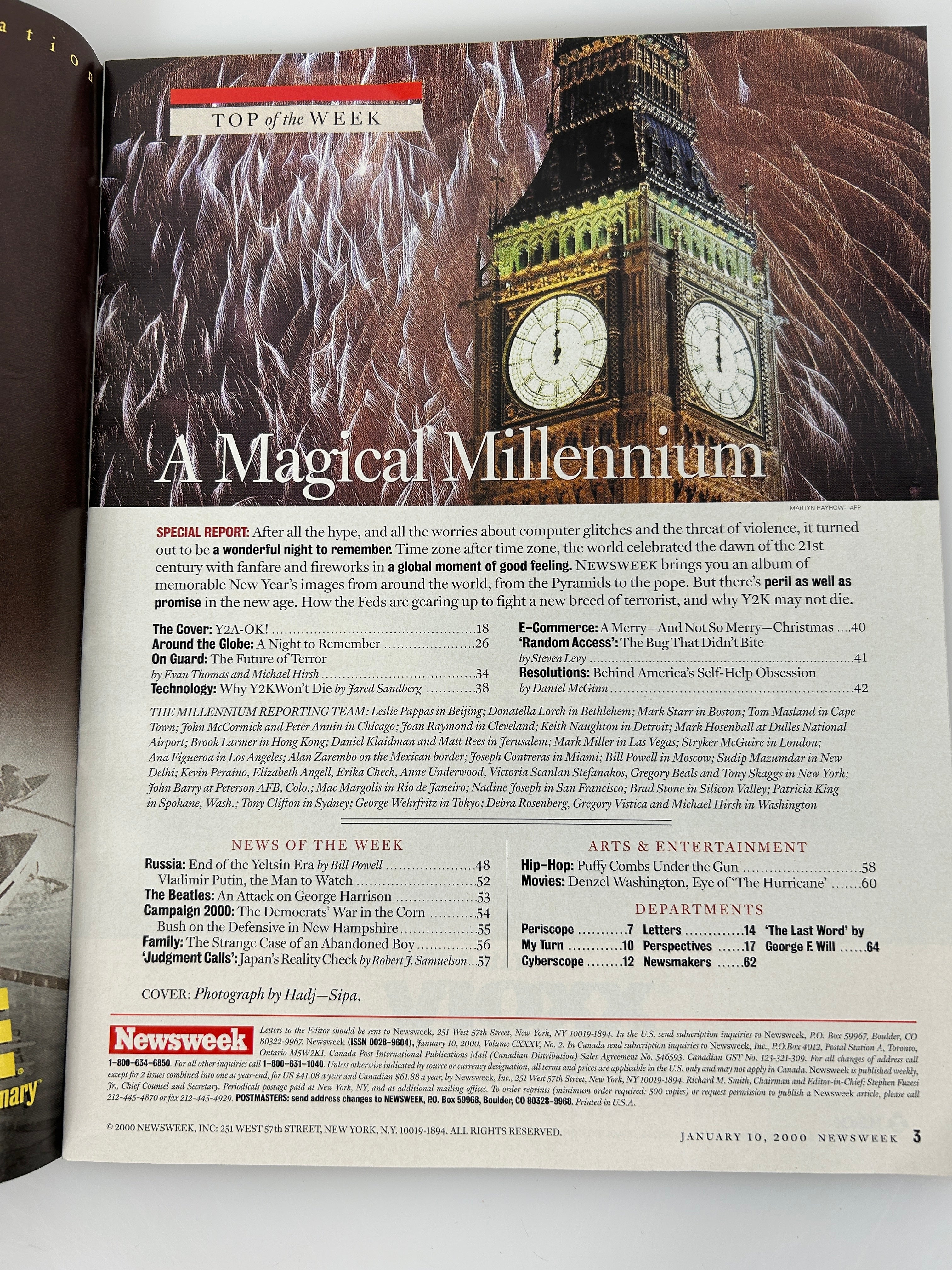 Newsweek Welcome to the 21st Century January 10, 2000