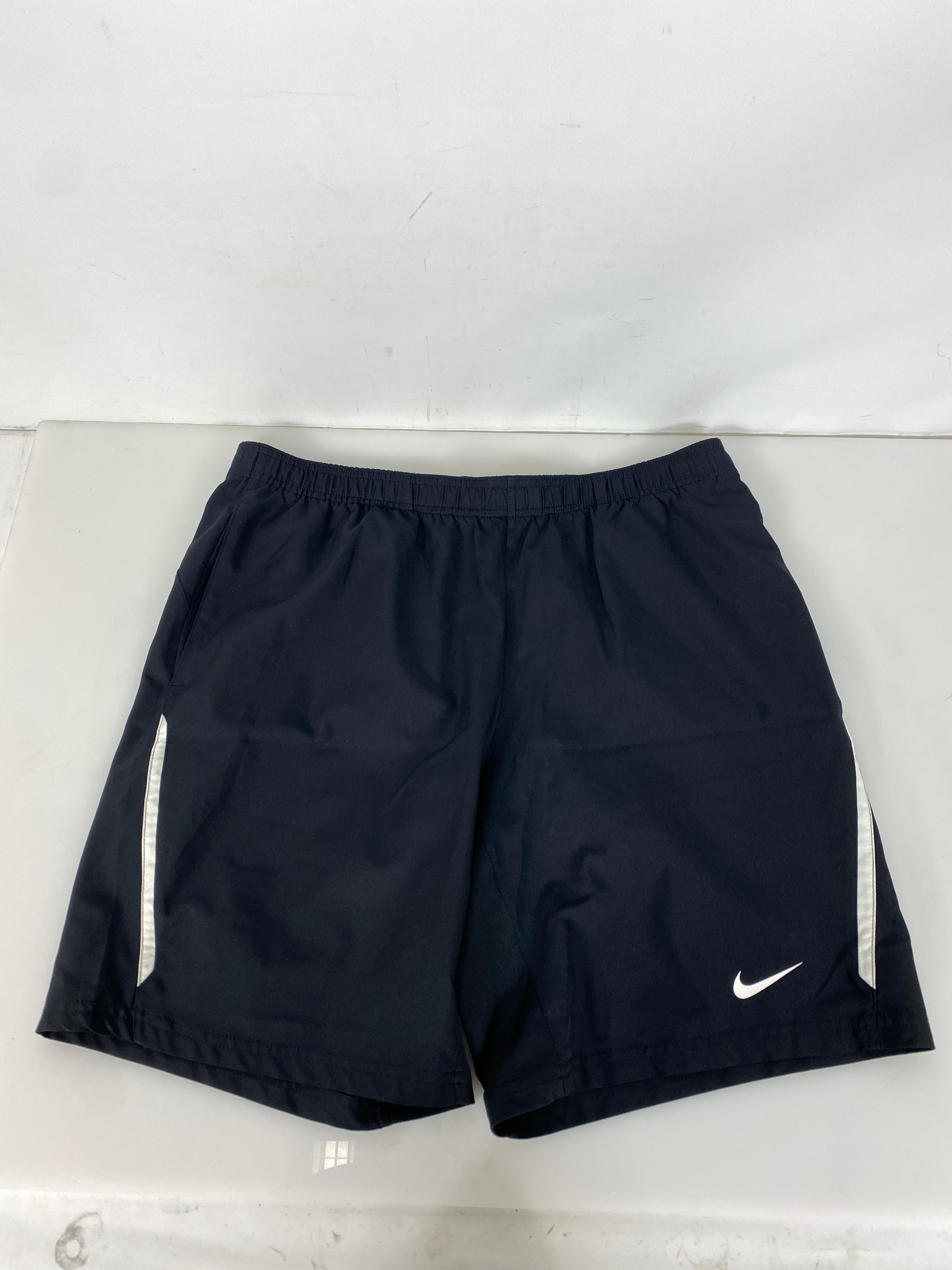 Nike Dri-fit Black and White Workout Shorts Size L