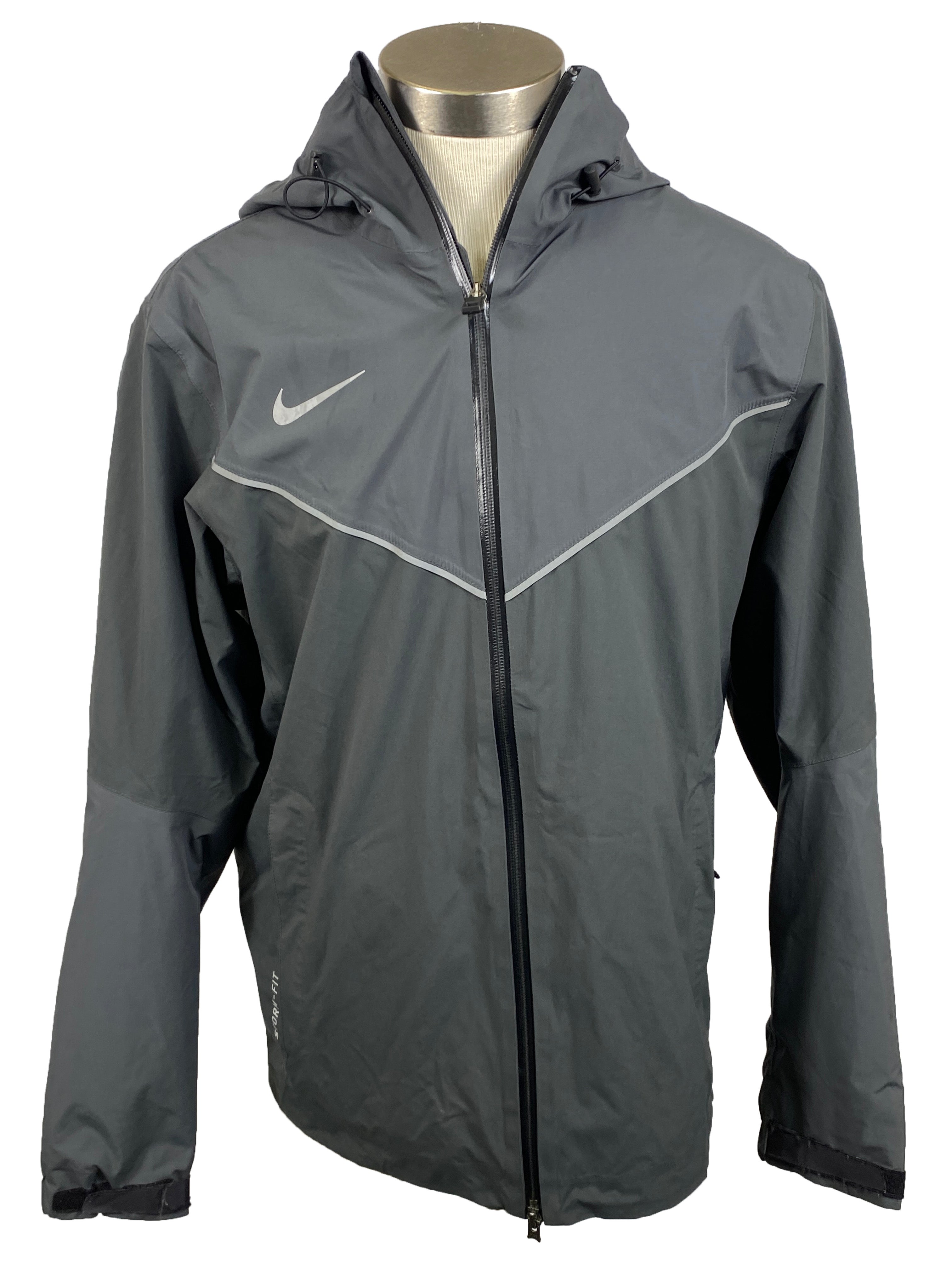 Nike Gray Rain Jacket Unisex Size M – MSU Surplus Store