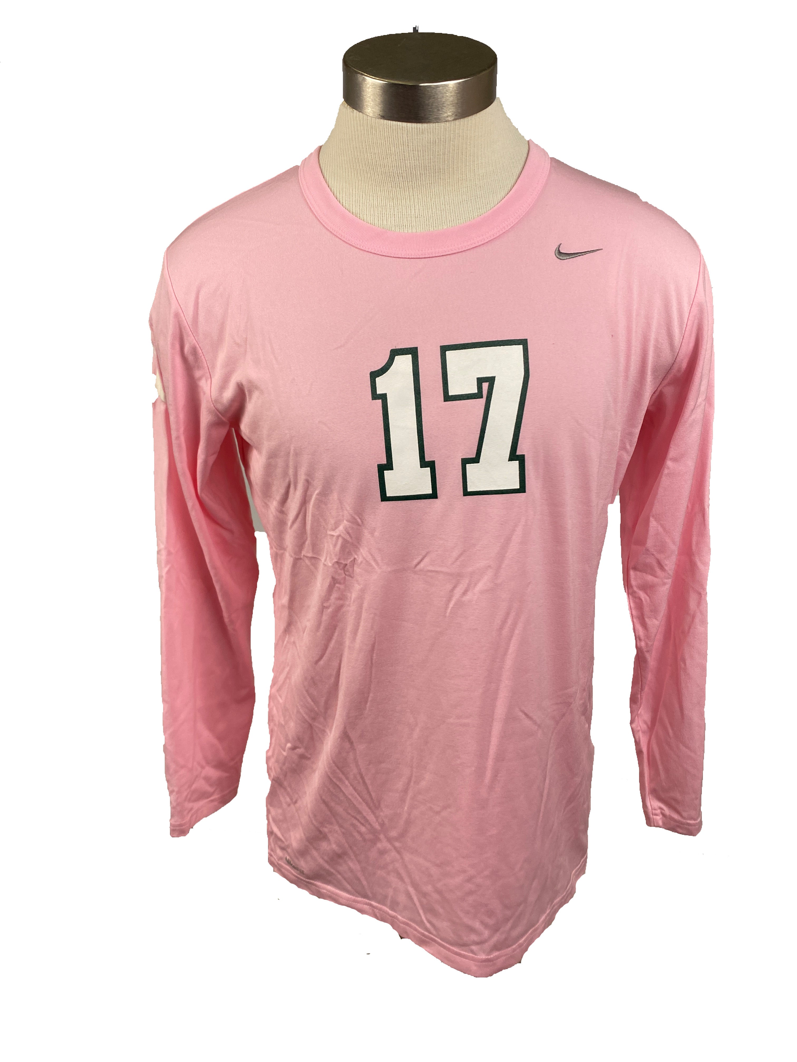 Nike Pink Spartan Brest Cancer Awareness Volleyball Long Sleeve