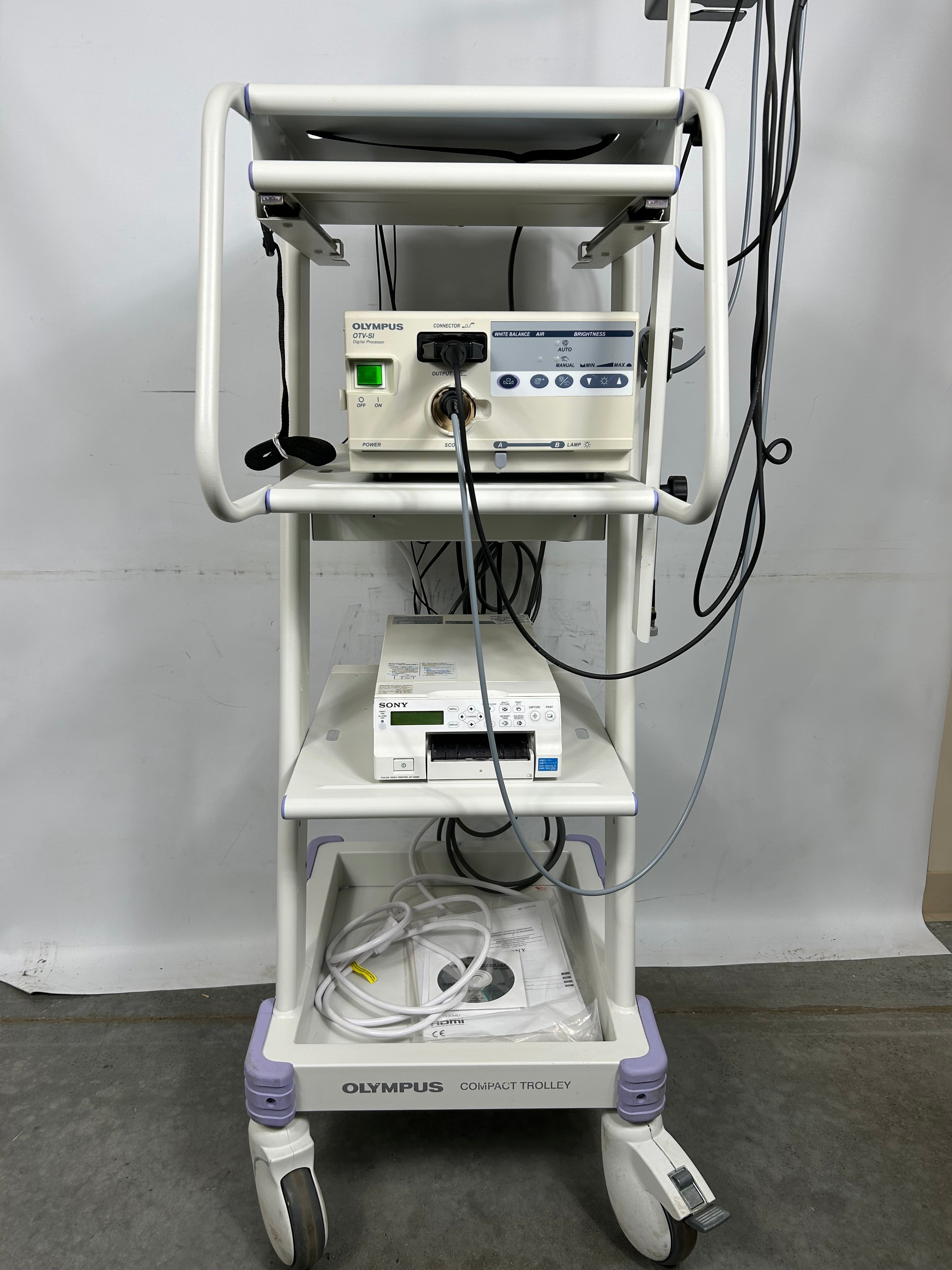 Olympus Endoscopic Camera with Olympus OTV-SI Digital Processor, Light, Printer with Caddy and Accessories