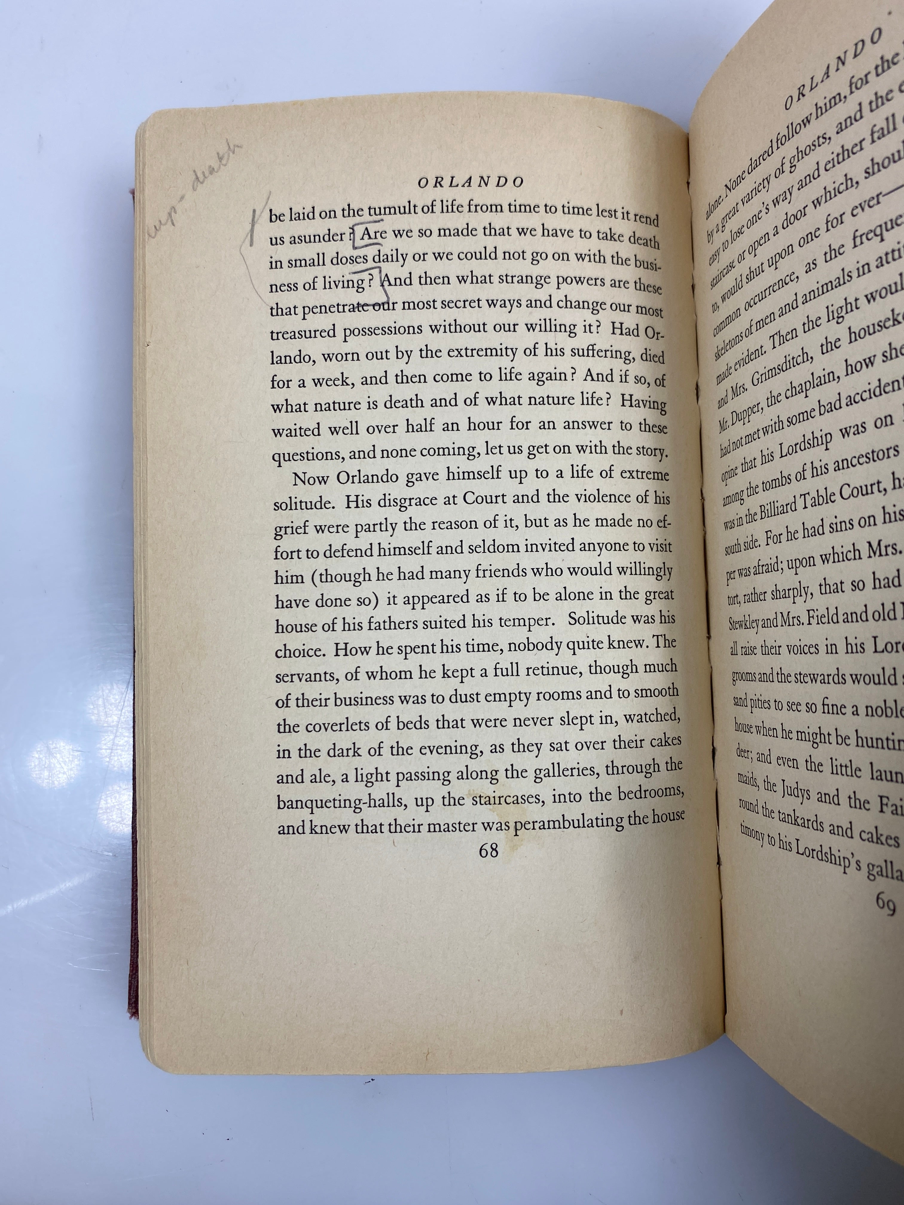 Orlando A Biography by Virginia Woolf 1928 First Edition Library Binding HC