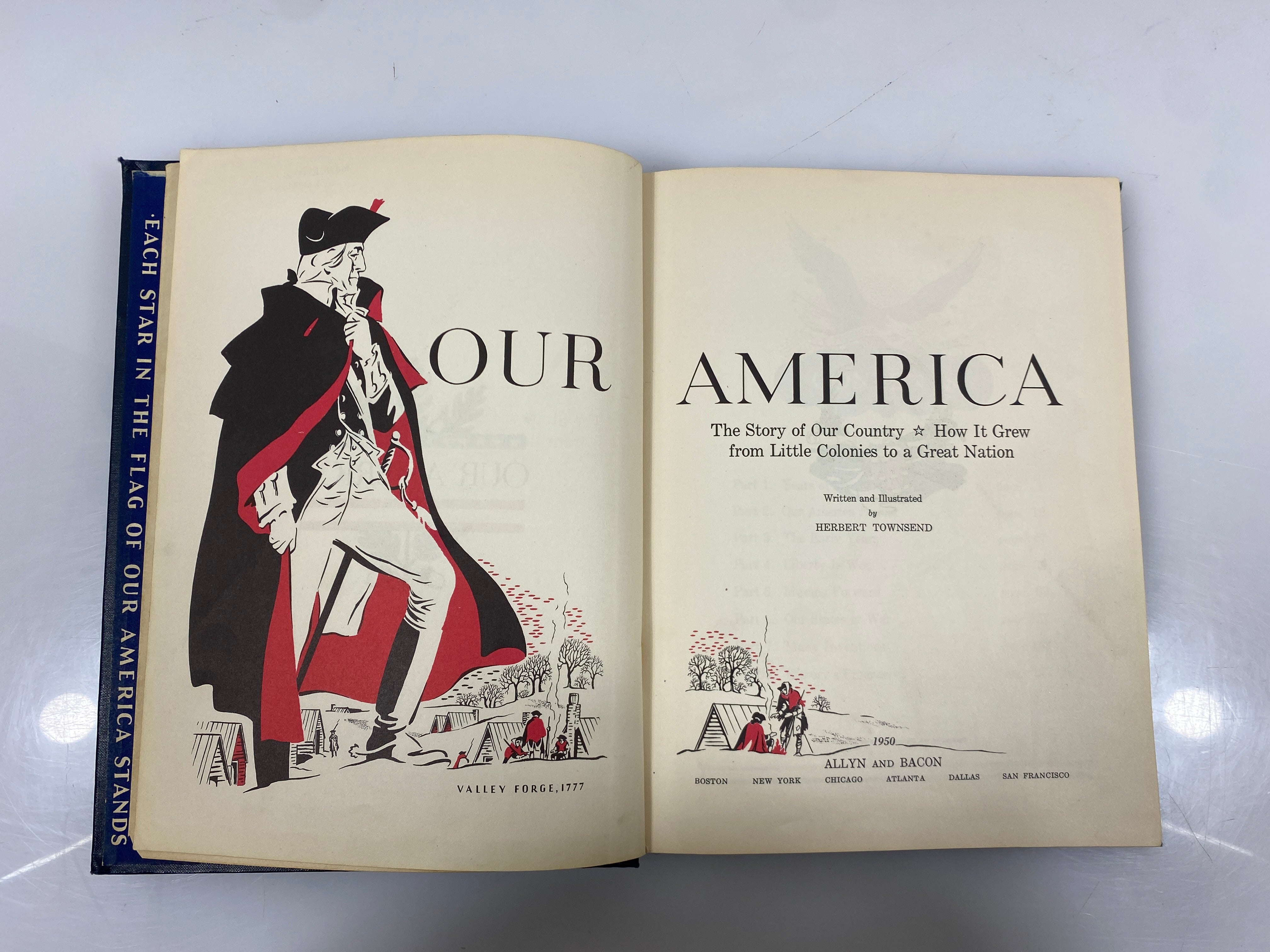 Our America Herbert Townsend Allyn and Bacon 1950 HC