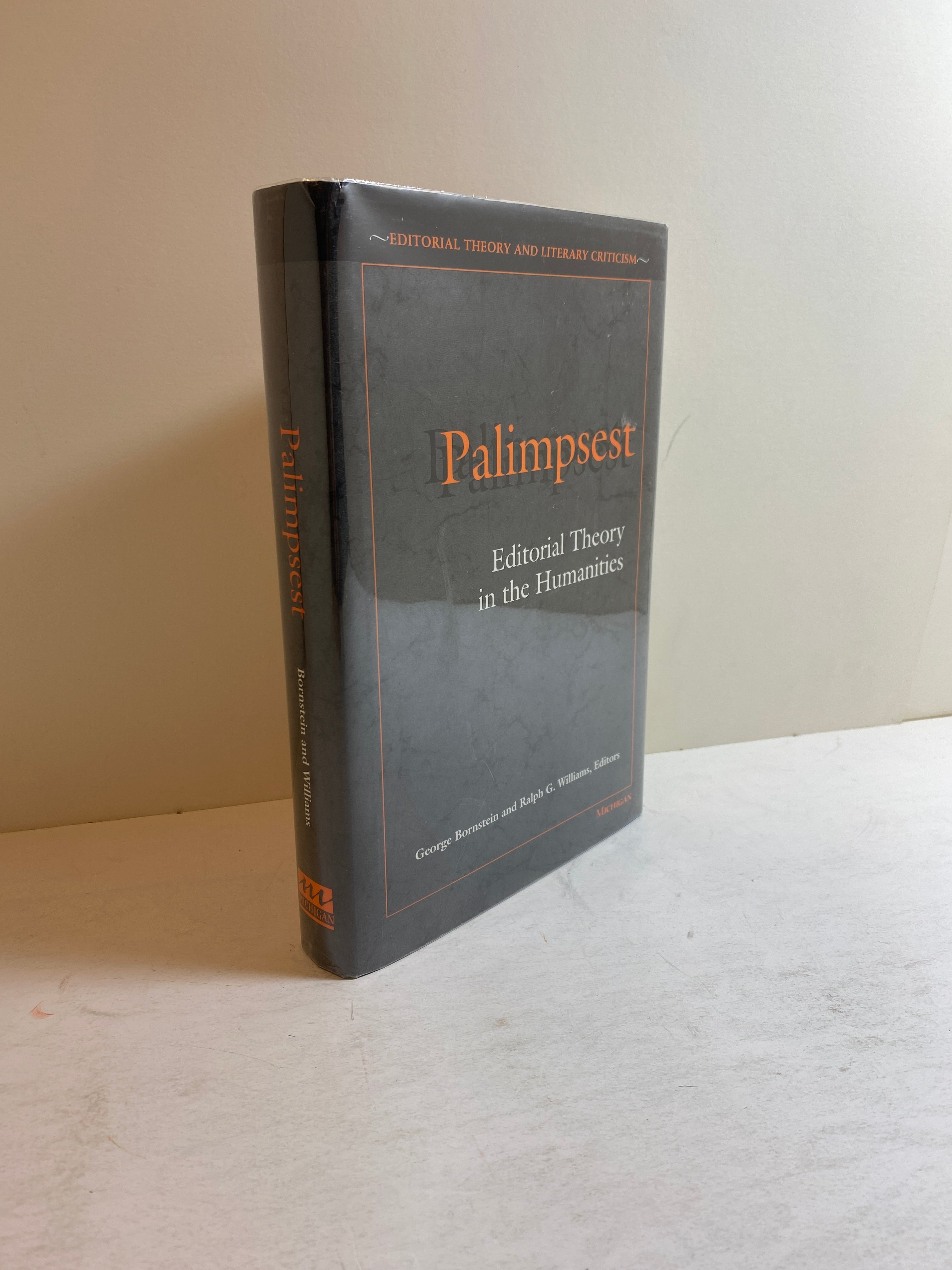 Palimpsest Editorial Theory in the Humanities Bornstein/Williams Inscribed HCDJ