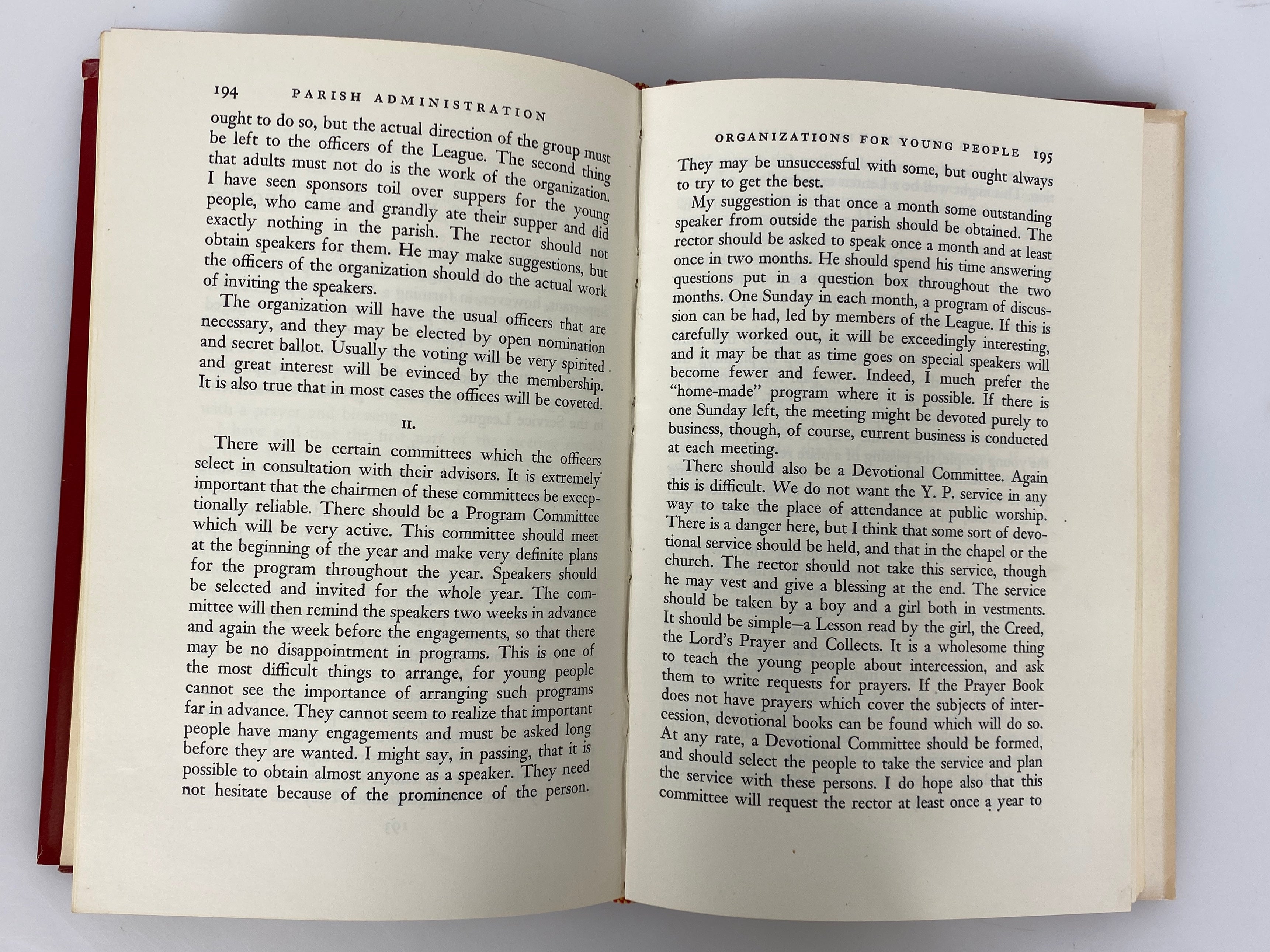 Parish Administration by Don Frank Fenn 1951 Rare Vintage HC DJ