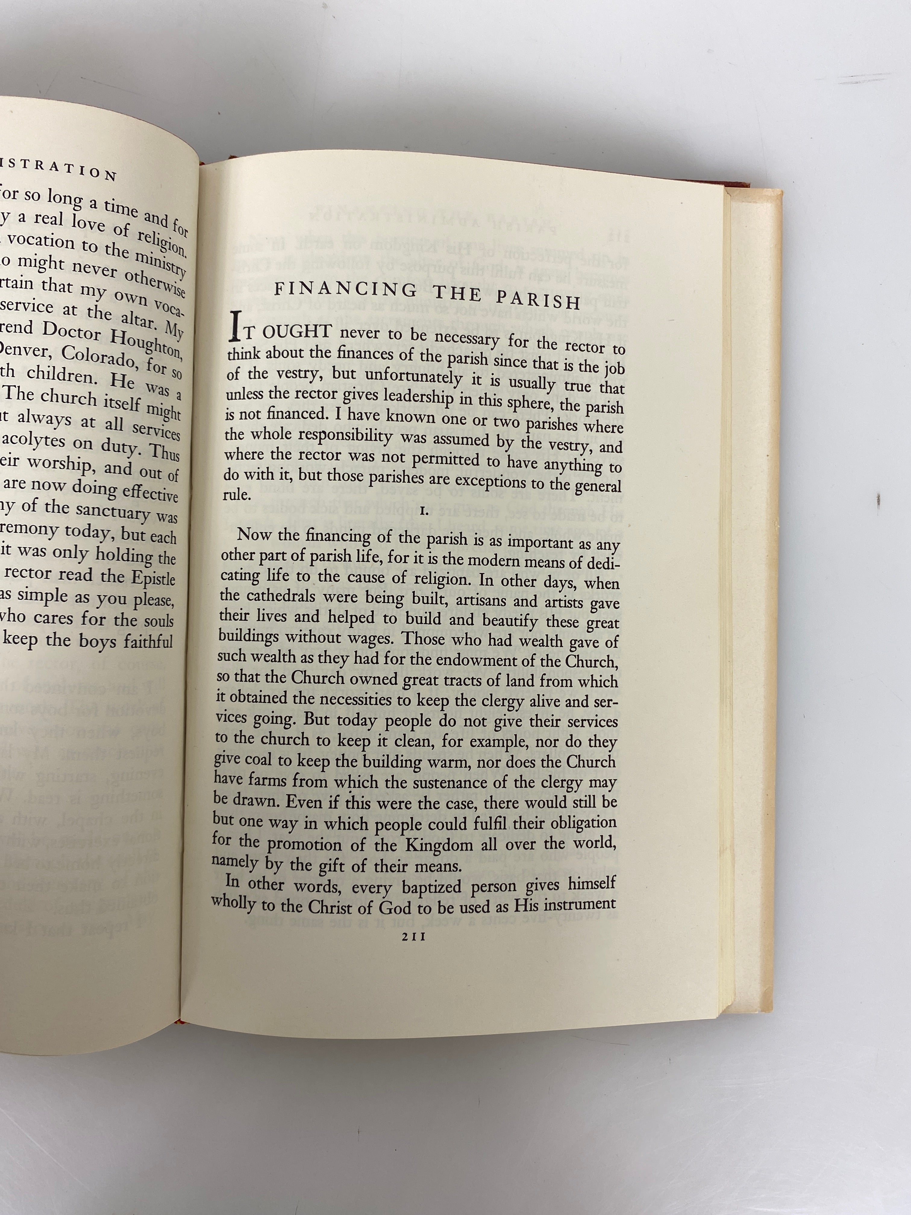 Parish Administration by Don Frank Fenn 1951 Rare Vintage HC DJ