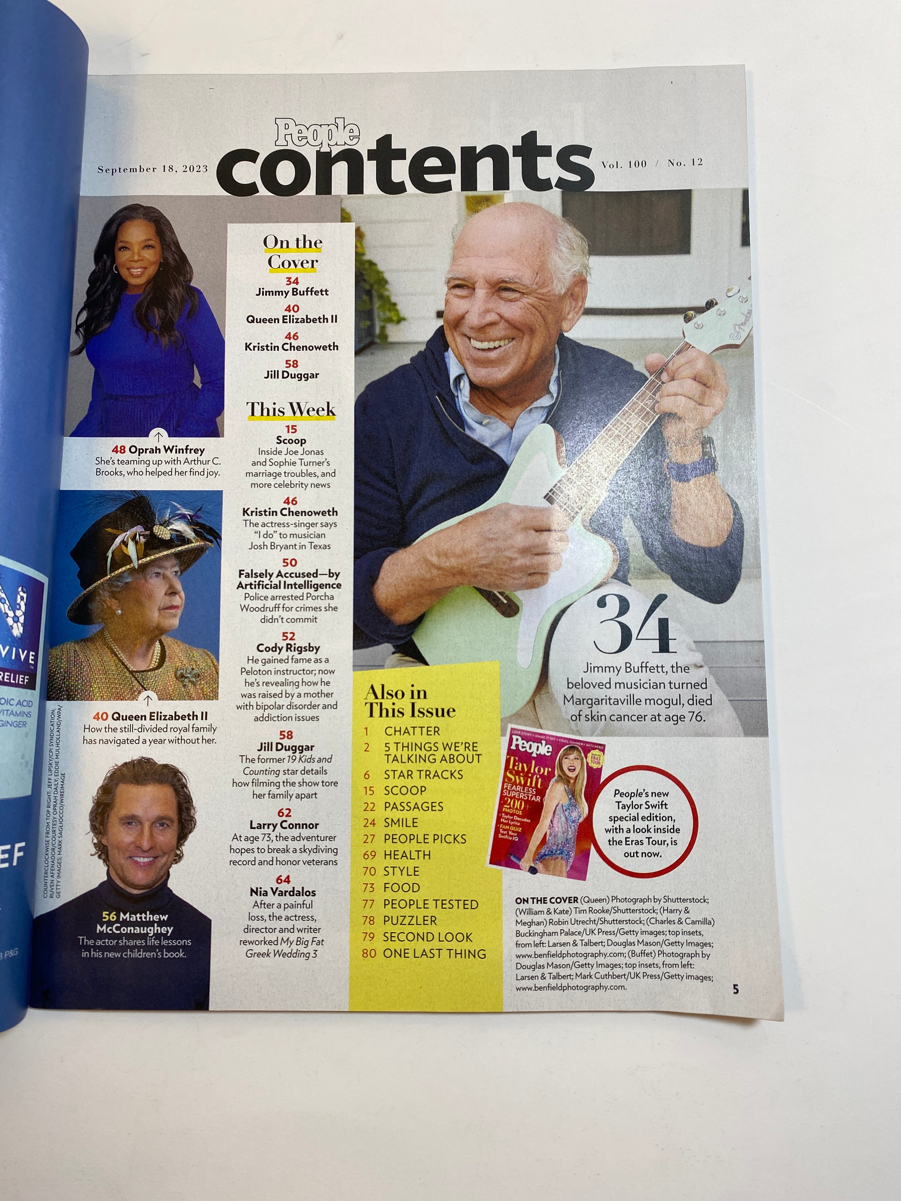 People Magazine Jimmy Buffett 1946-2023