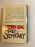 Pet Sematary by Stephen King HCDJ 1983 Book Club Edition