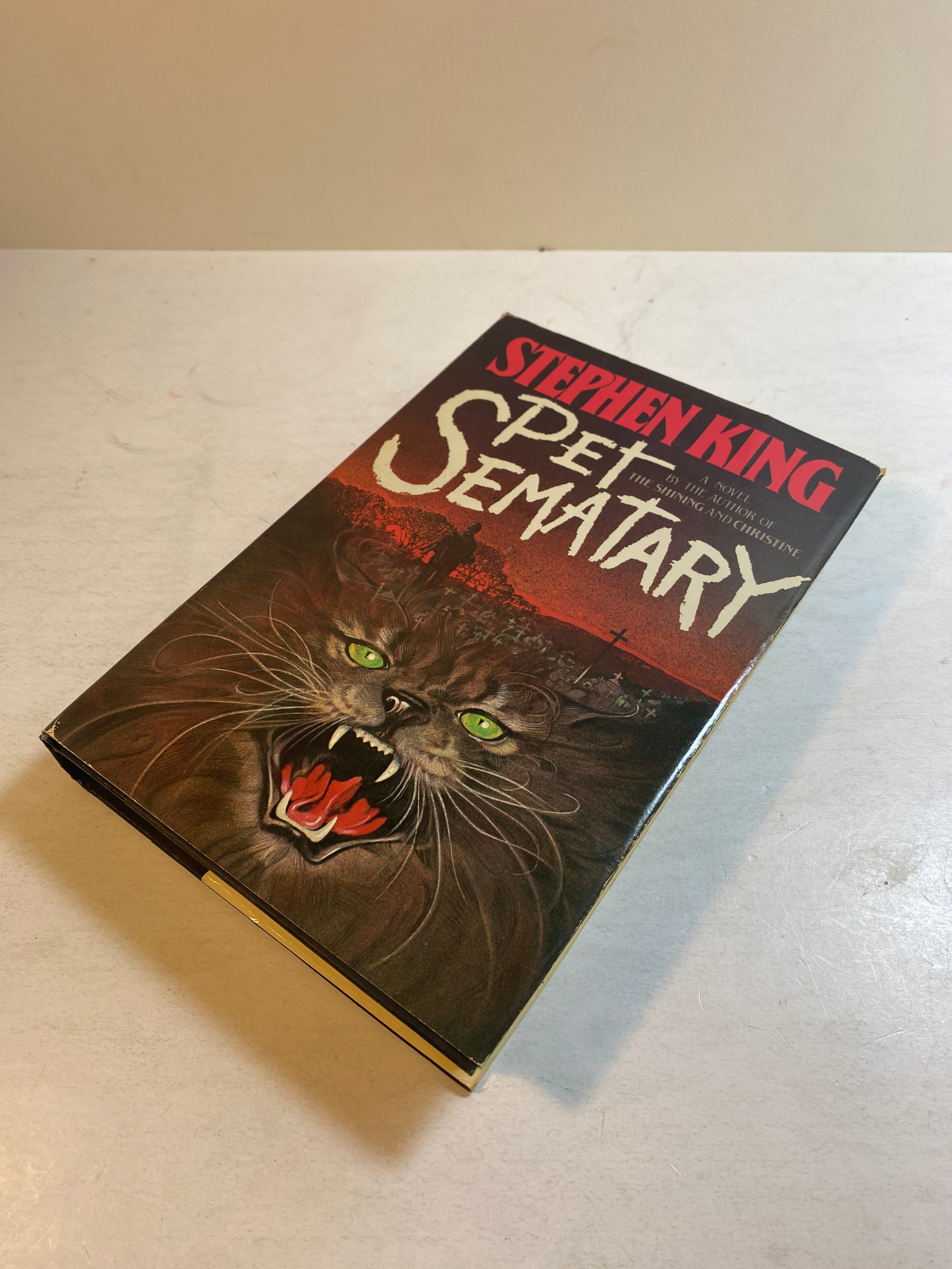Pet Sematary by Stephen King HCDJ 1983 Book Club Edition