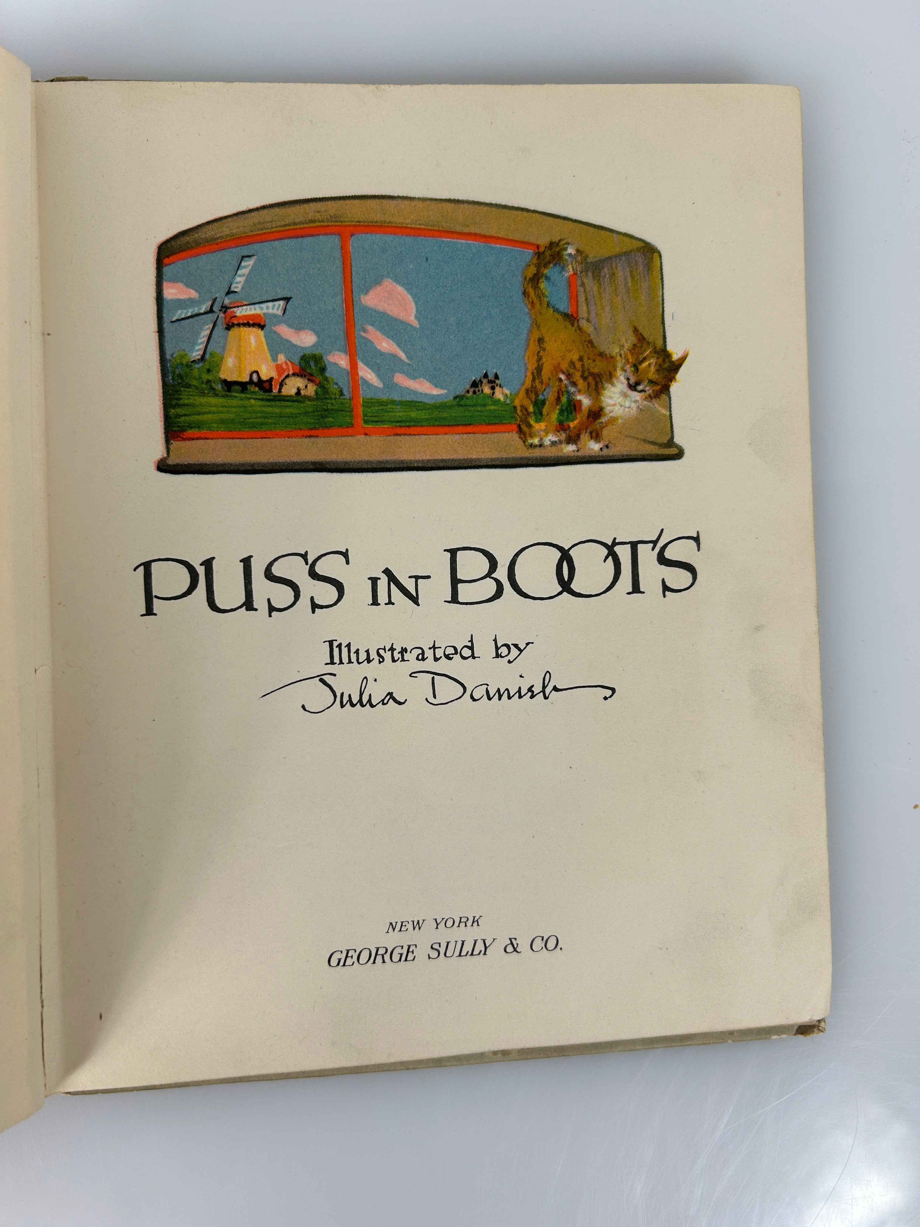 Puss In Boots Illustrated Julia Daniels 1920 1st Ed