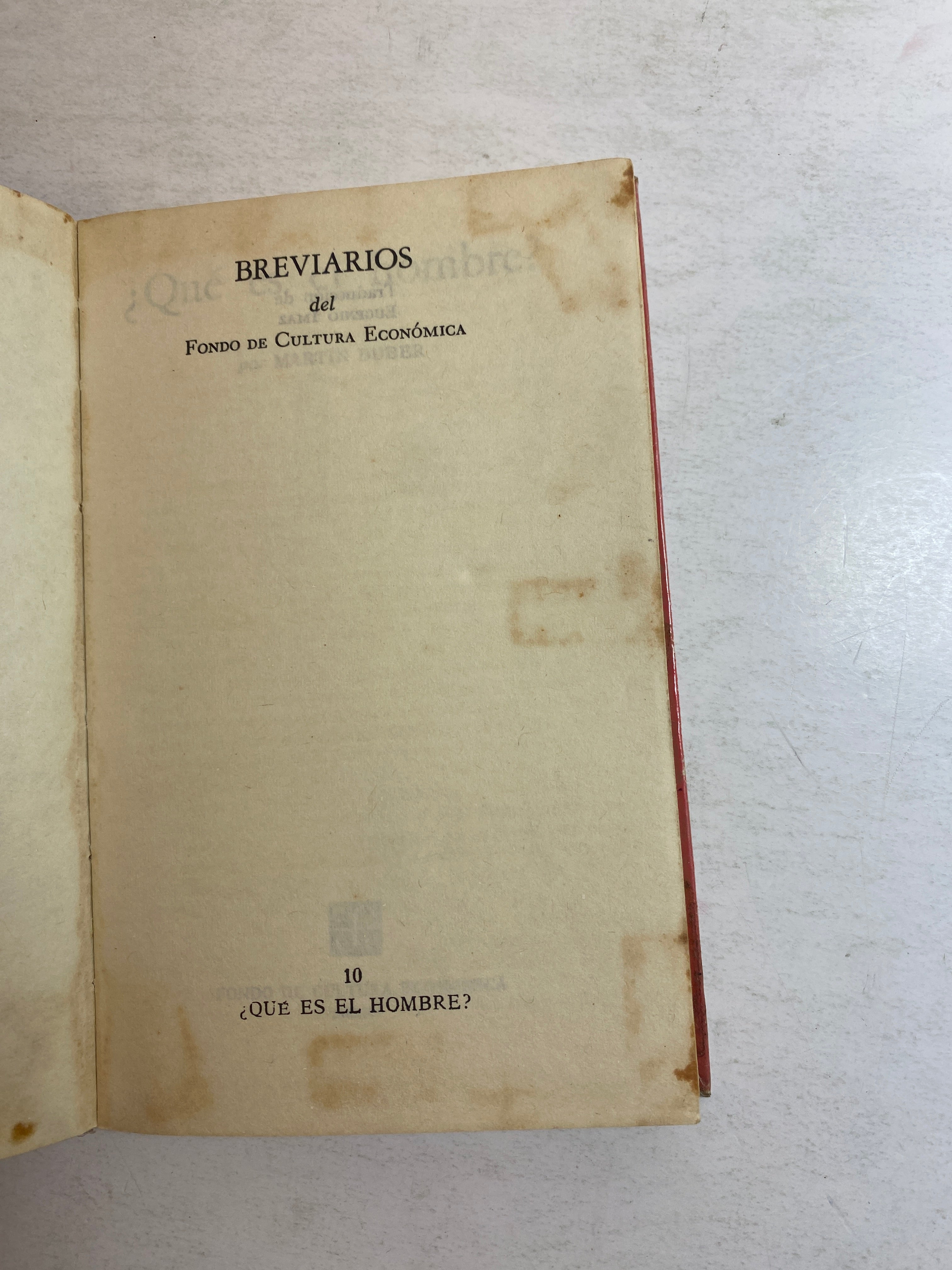 Que es el Hombre?  Martin Buber SC 1979