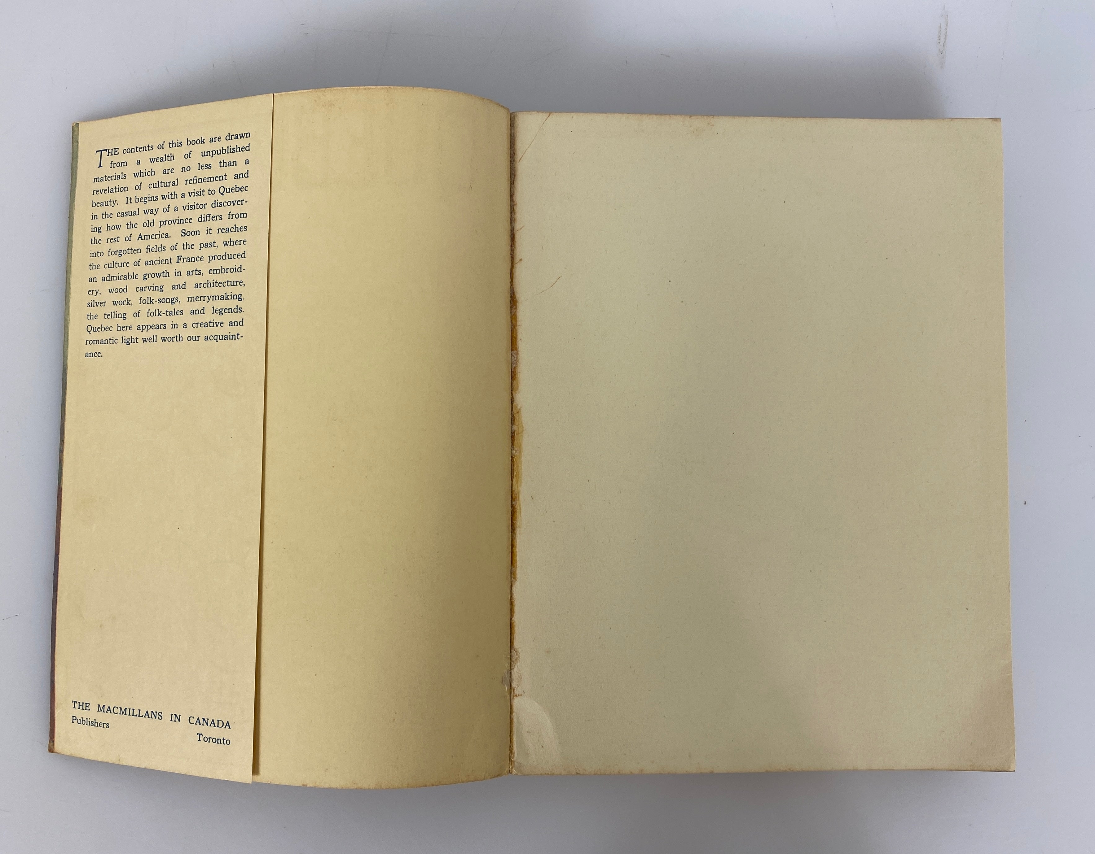 Quebec Where Ancient France Lingers by Barbeau/Borden 1936 Illustrated SC