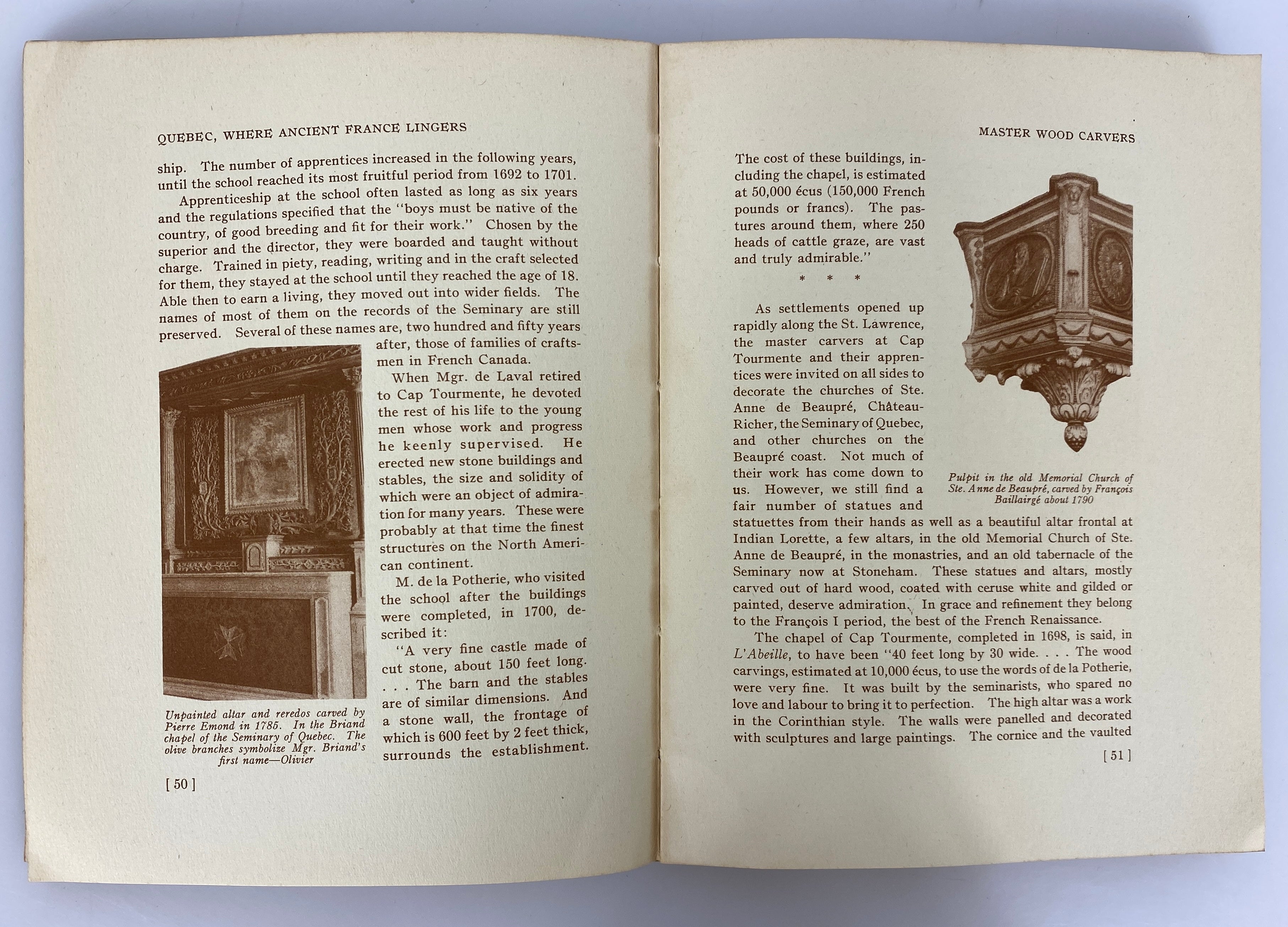 Quebec Where Ancient France Lingers by Barbeau/Borden 1936 Illustrated SC