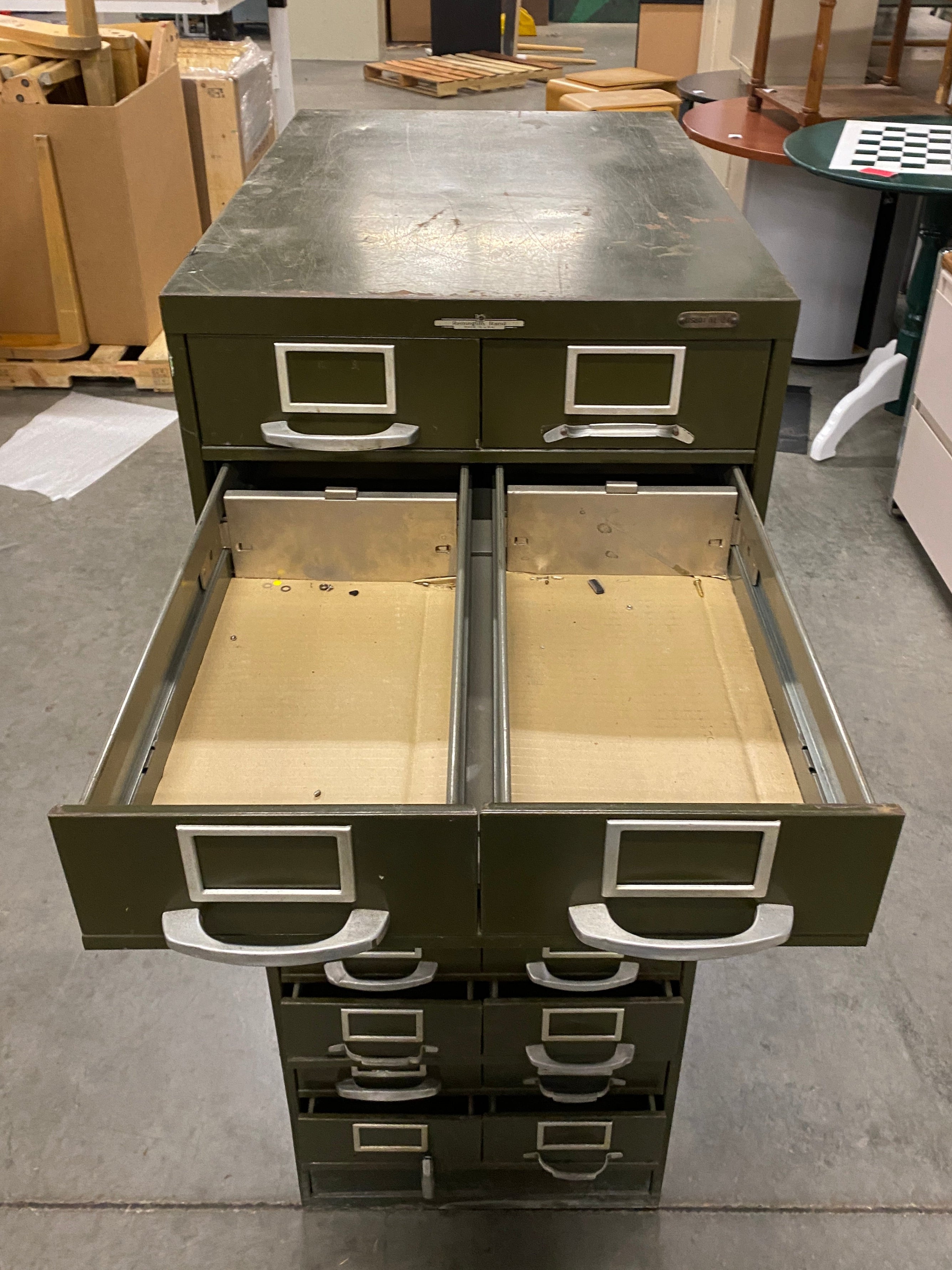 Remington-Rand #USBD151-24 Green File Cabinet