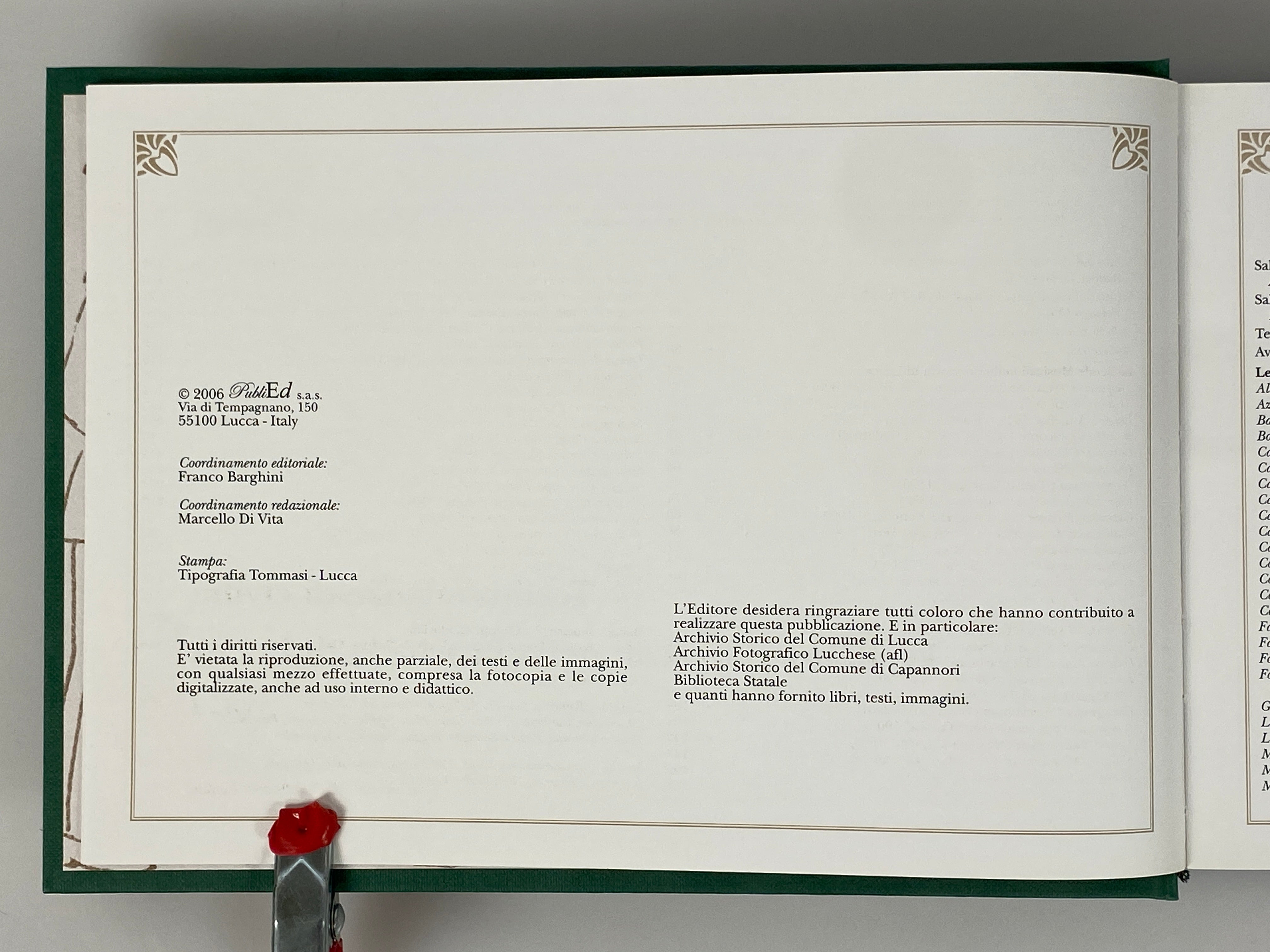 Renzo Cresti Music in the Province of Lucca (in Italian) 2006 2 Vols in Slipcase