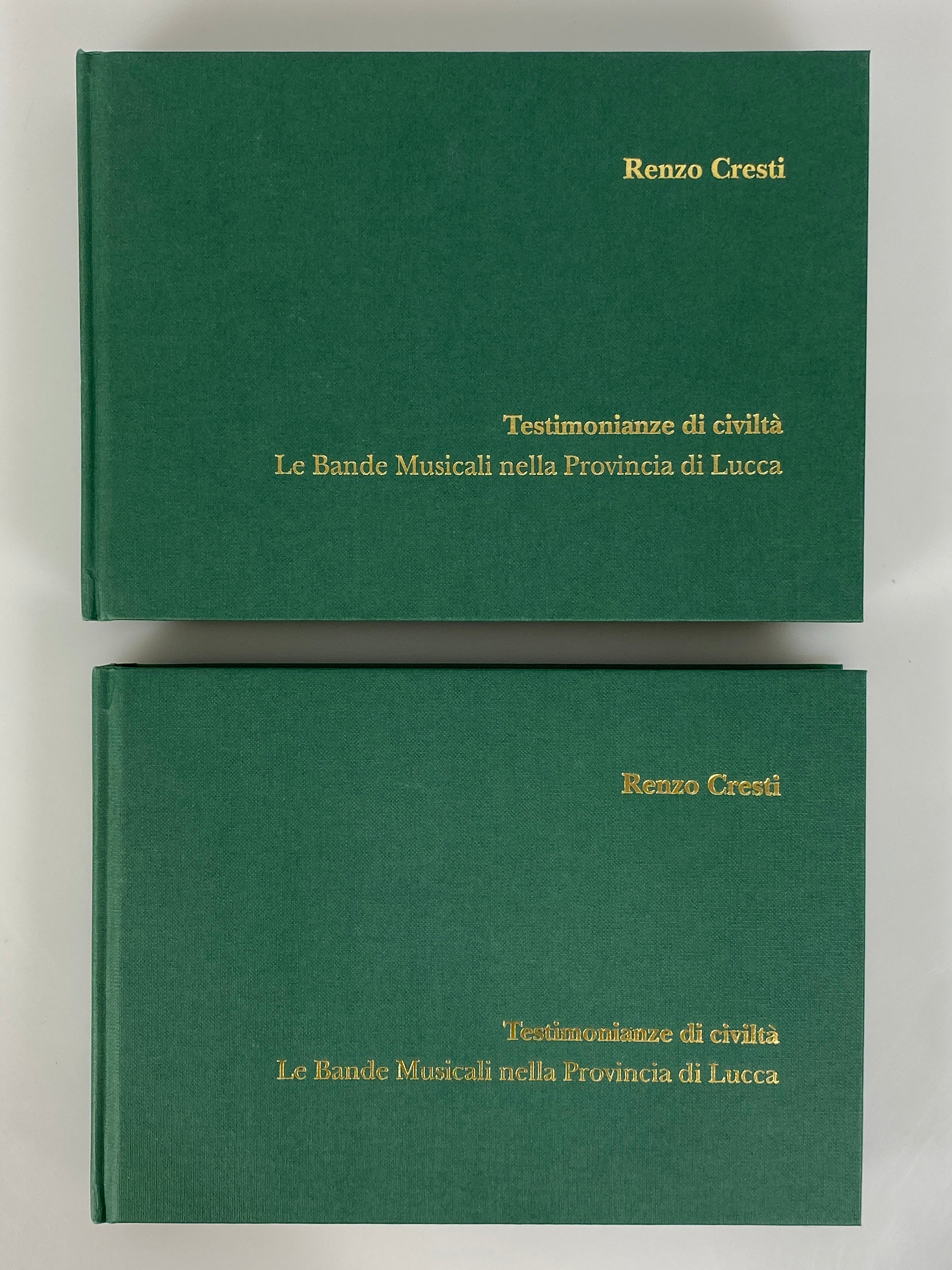 Renzo Cresti Music in the Province of Lucca (in Italian) 2006 2 Vols in Slipcase