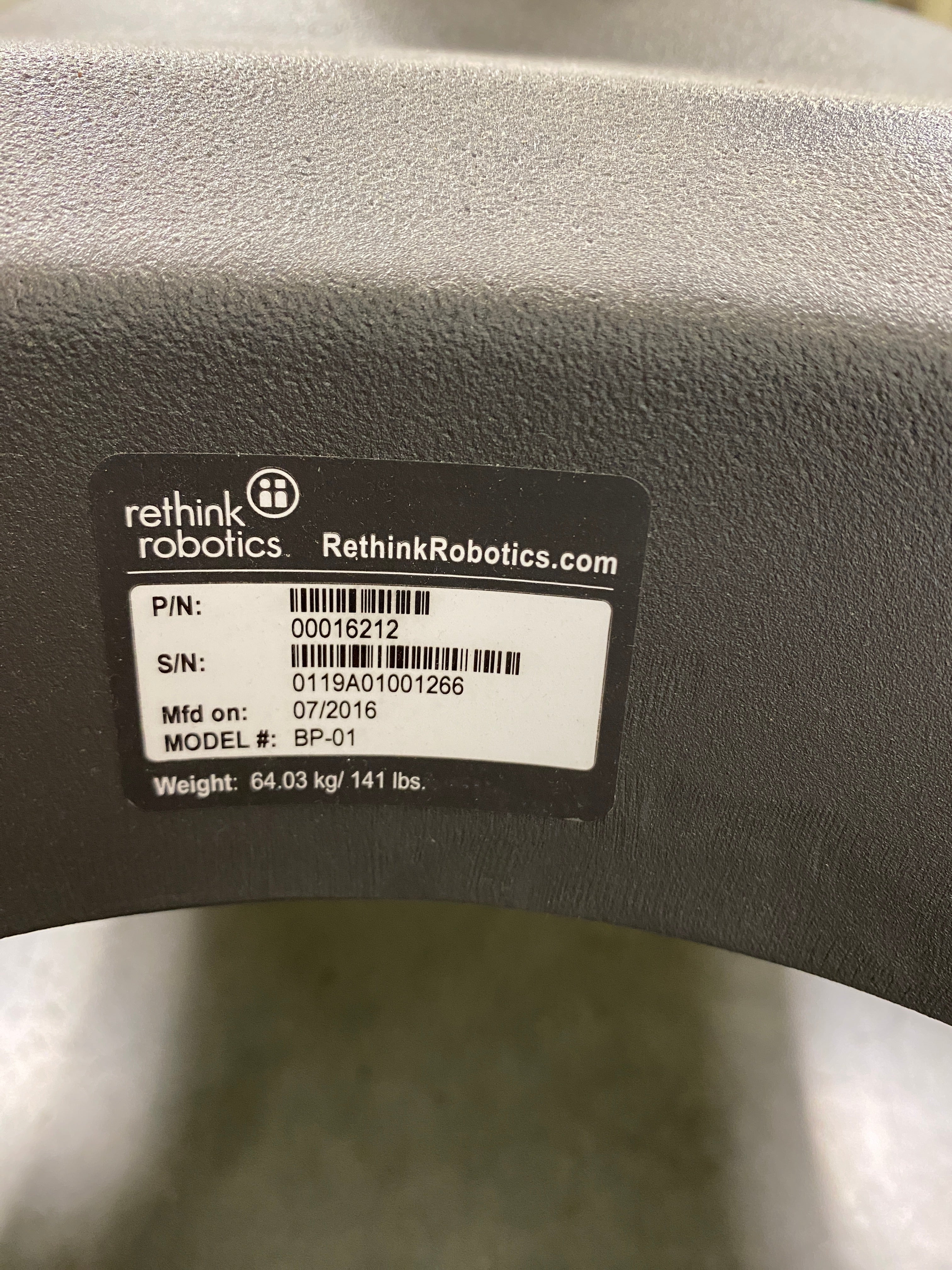 Rethink Robotics Baxter Industrial Robot