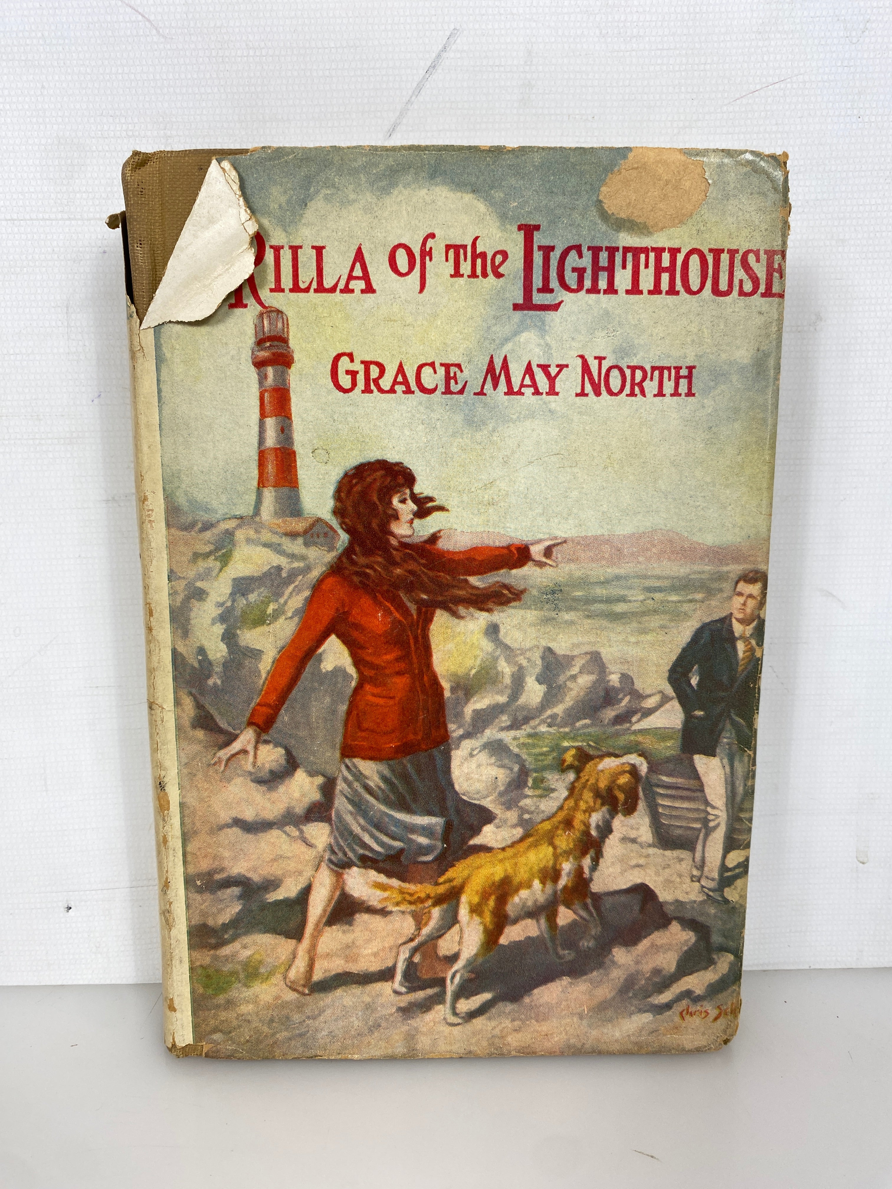 Rilla of the Lighthouse by Grace May North 1926 Antique HC DJ