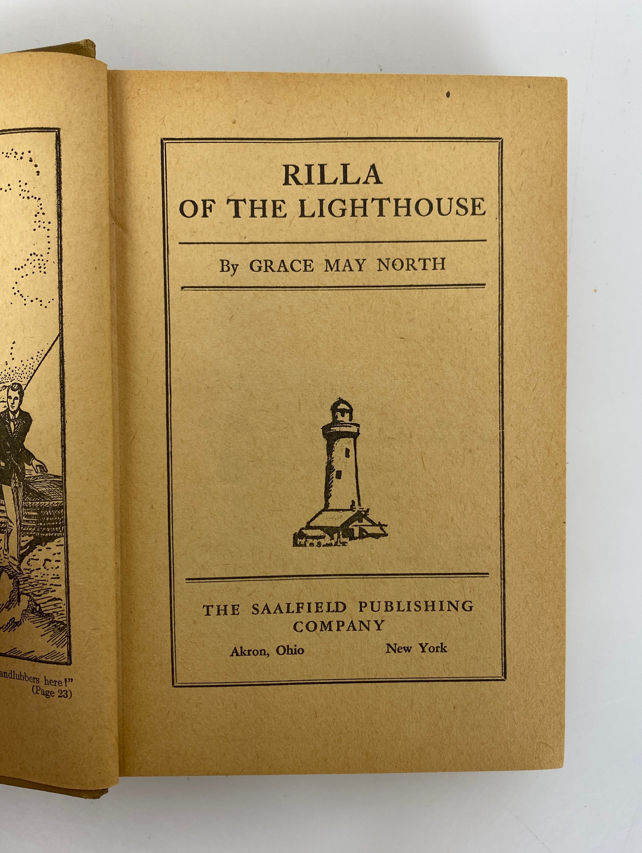 Rilla of the Lighthouse by Grace May North 1926 Antique HC DJ