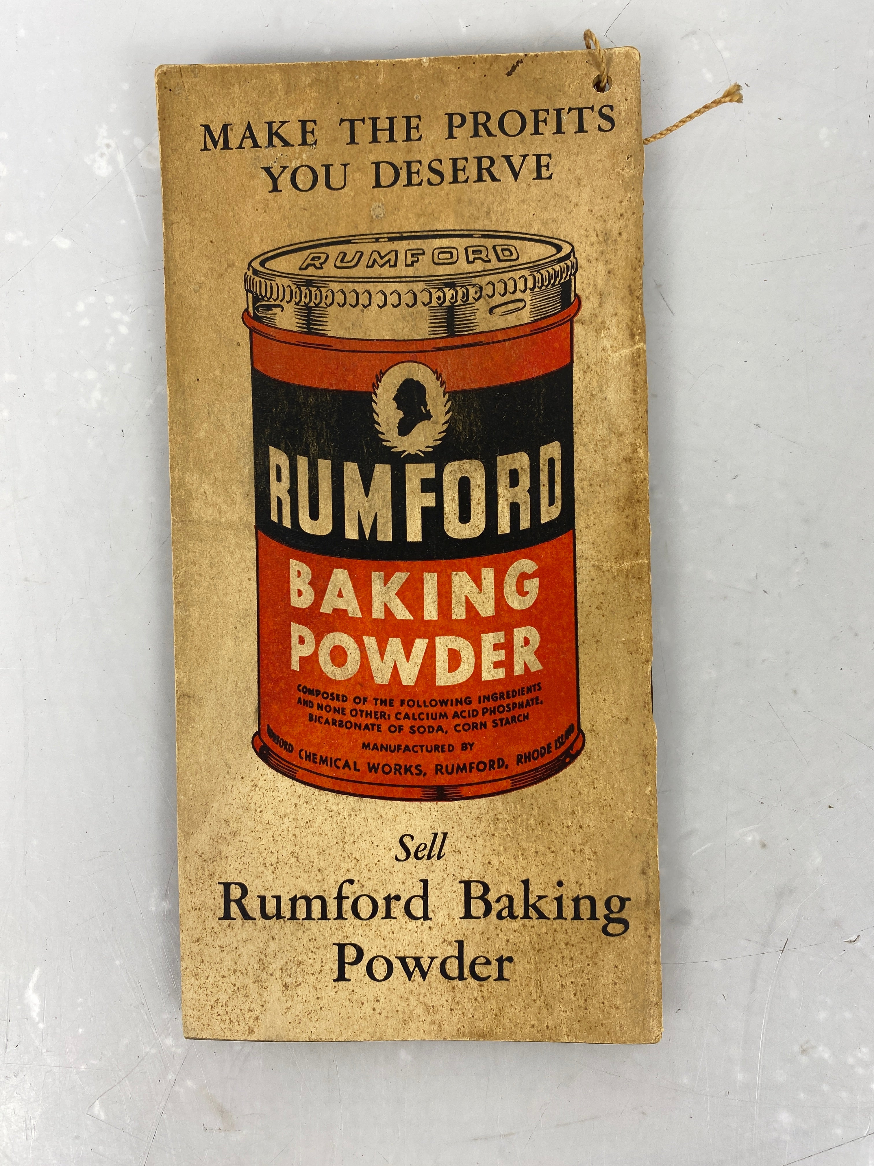 Rumford Baking Powder vintage stock book