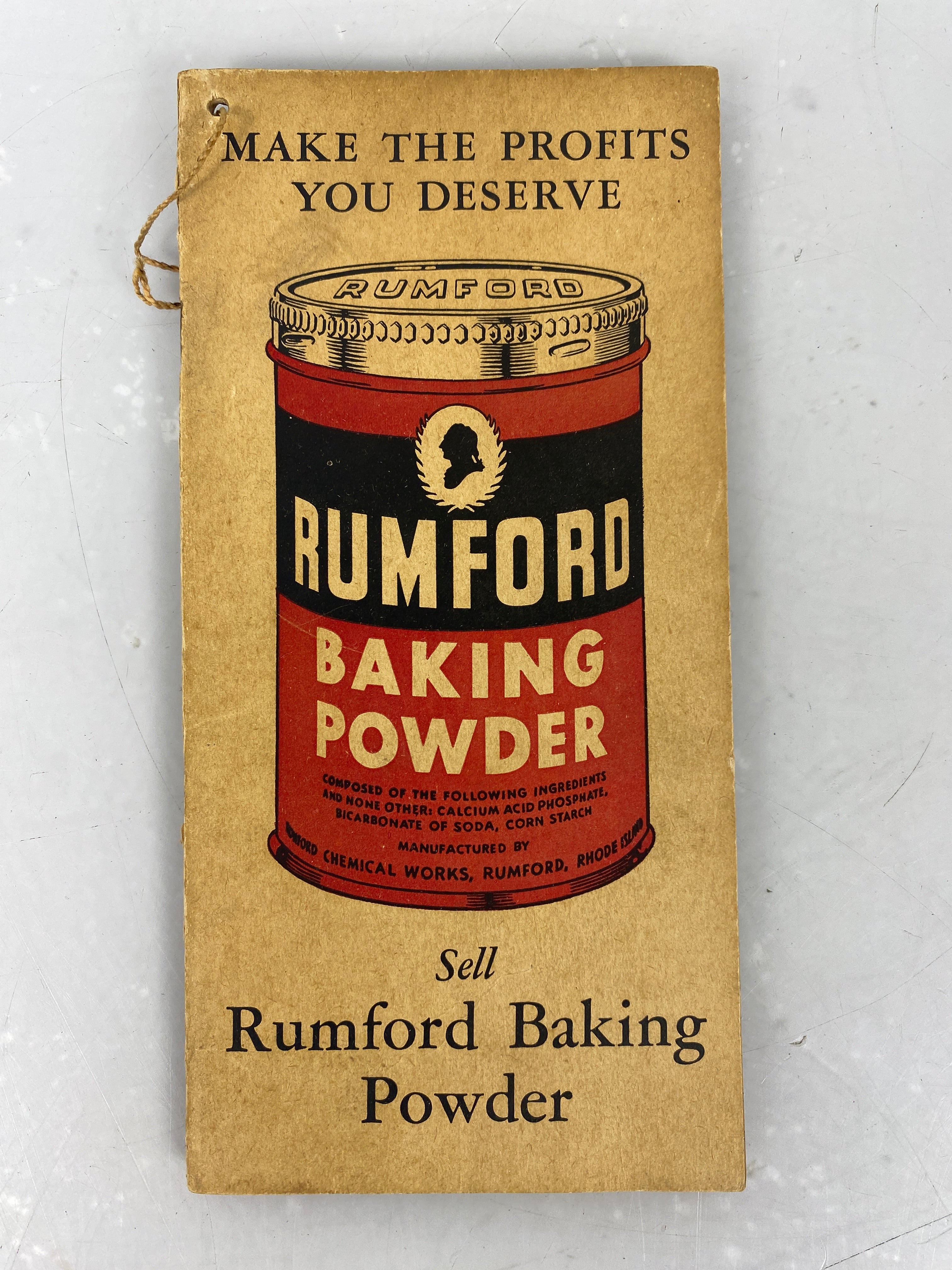 Rumford Baking Powder vintage stock book