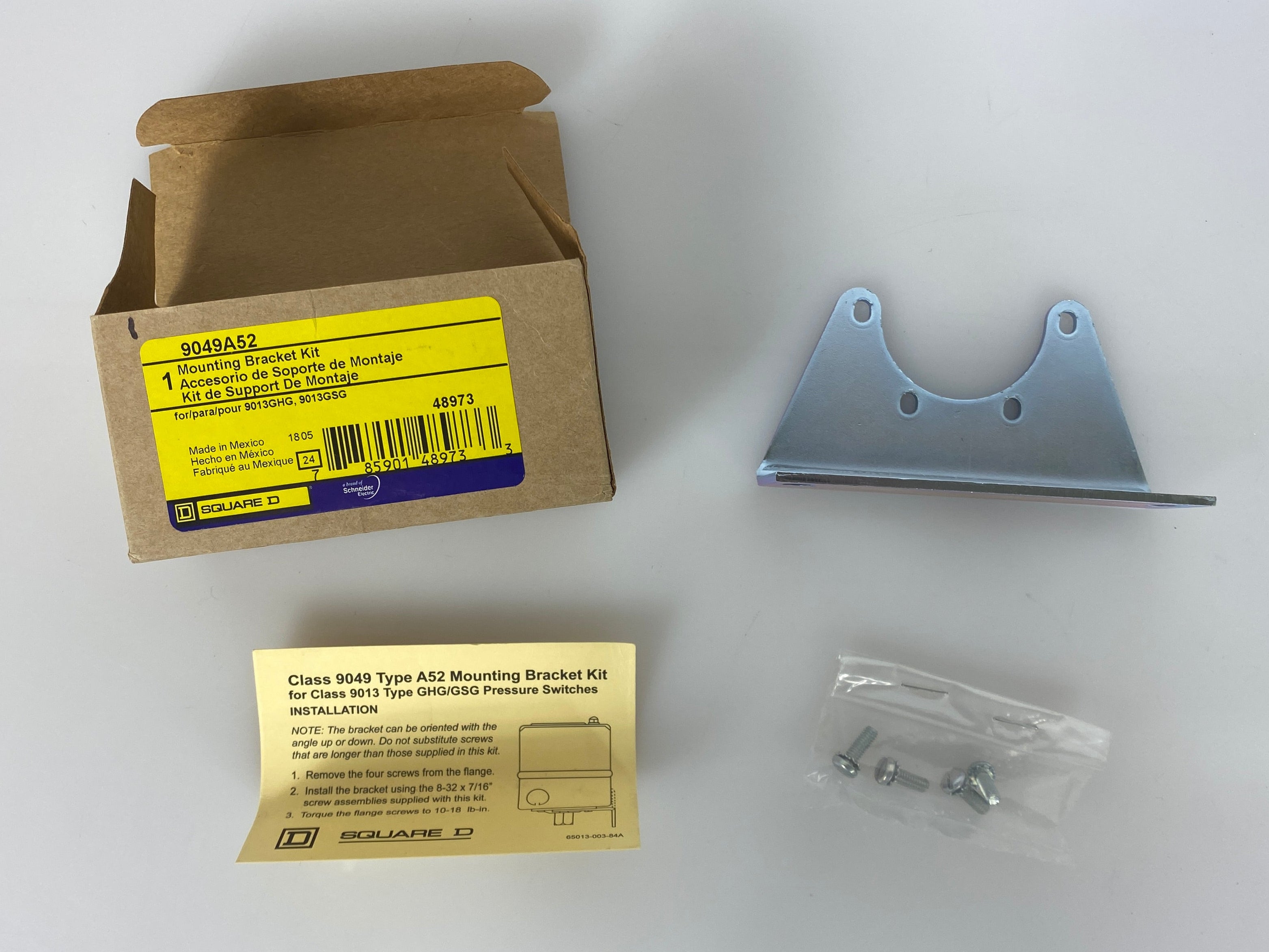 Schneider #9049A52 Mounting Bracket for Pressure Switch Pack of 3