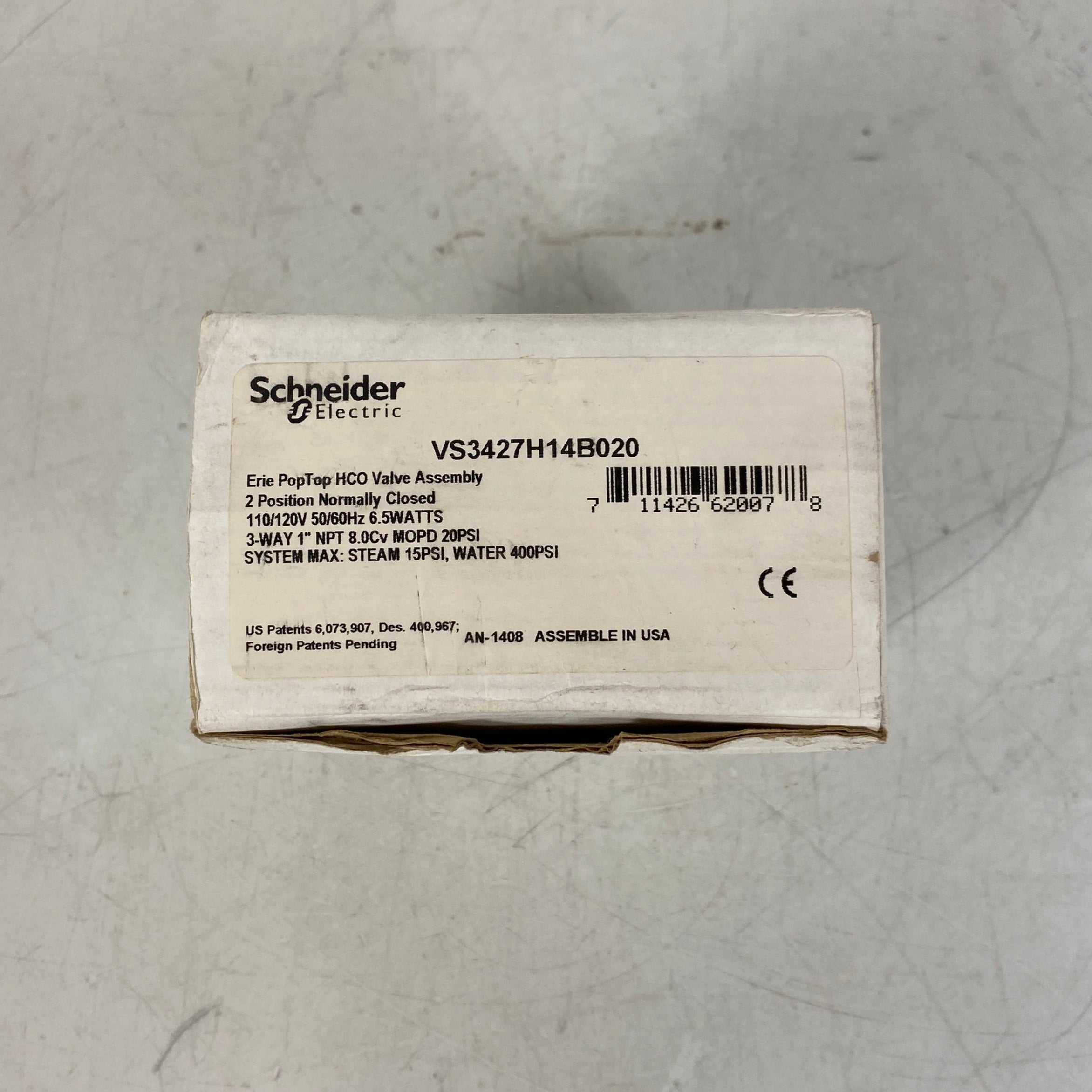 Schneider Electric #VS3427H14B020 Erie Poptop HCO Valve Assembly